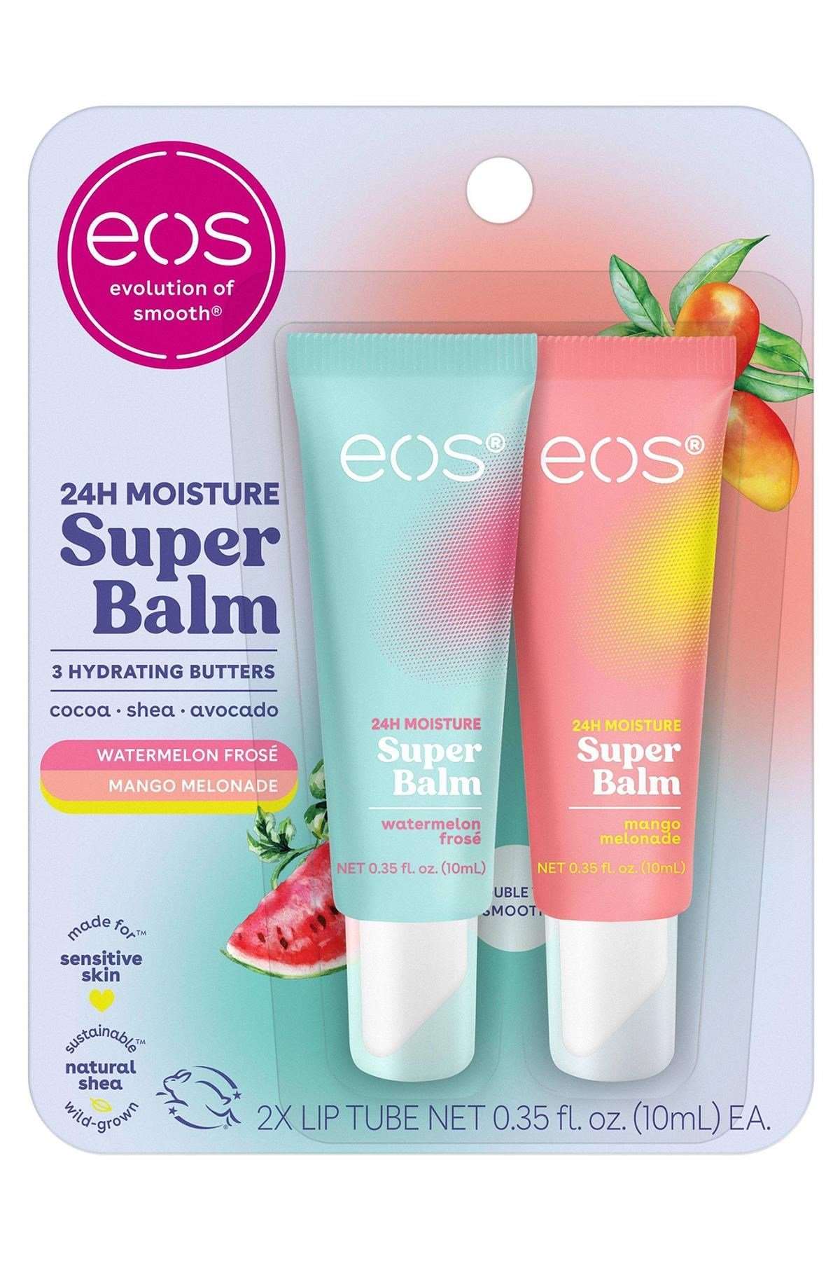 EOS Lip Balm Watermelon Frose + Mango Melonade 2'li Dudak Balsamı 2x10ML
