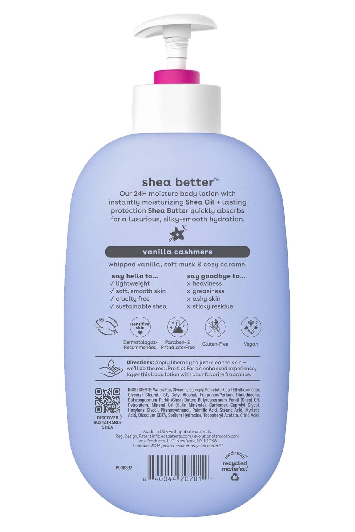 EOS Vanilla Cashmere Nemlendirici Vücut Losyonu 473ML