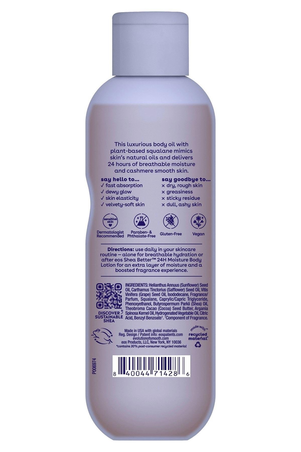 EOS Vanilla Cashmere Nemlendirici Vücut Bakım Yağı 177ML