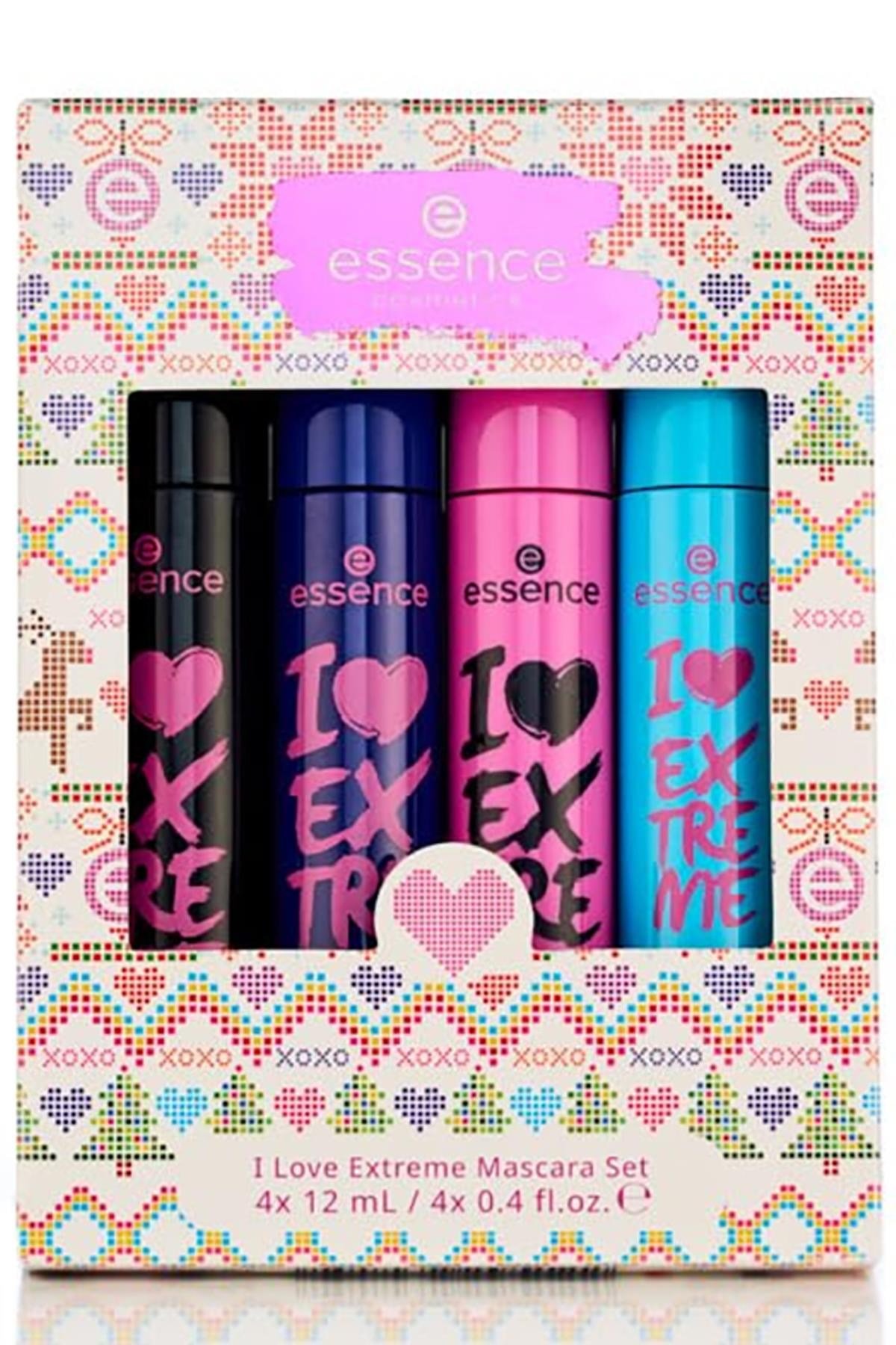 Essence Cosmetics I Love Extreme Maskara Set 4 Parça Siyah