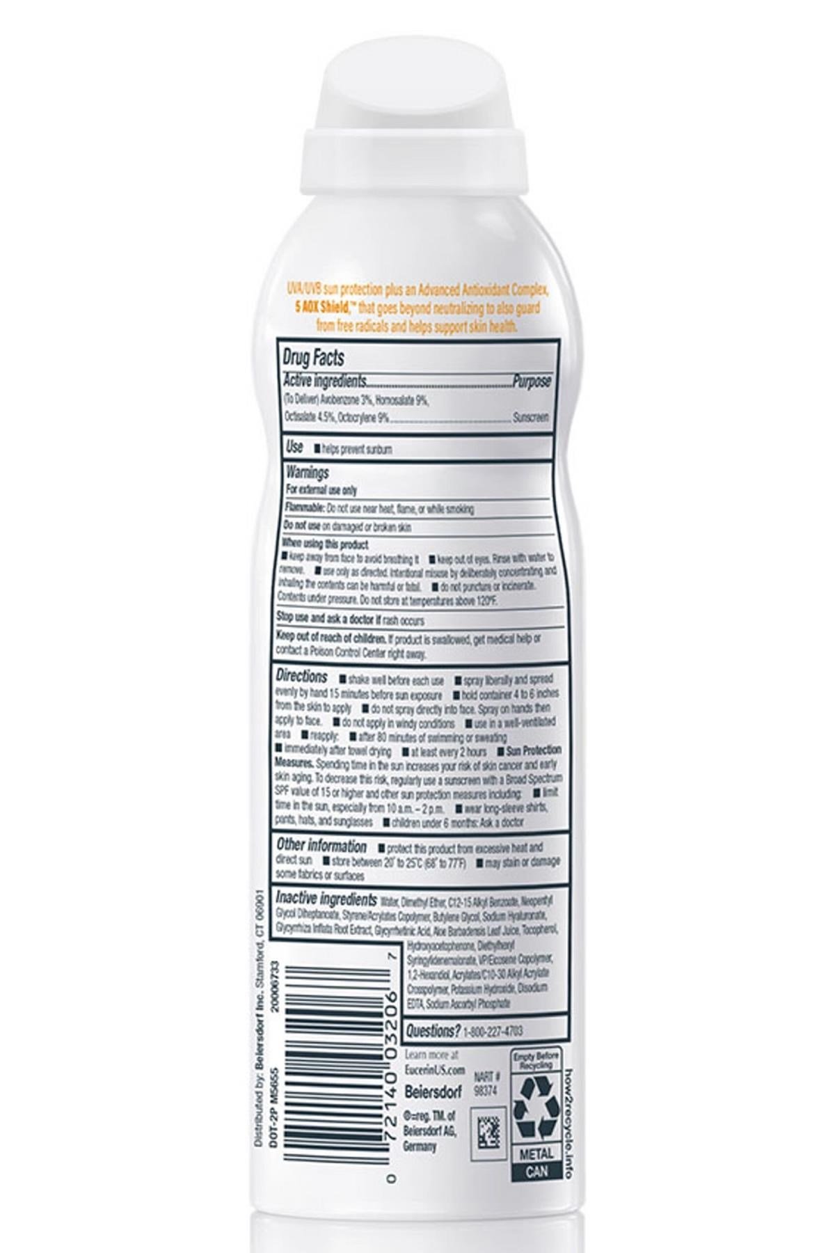 Eucerin Advanced Hydration SPF50 Güneş Koruyucu Sprey 170GR