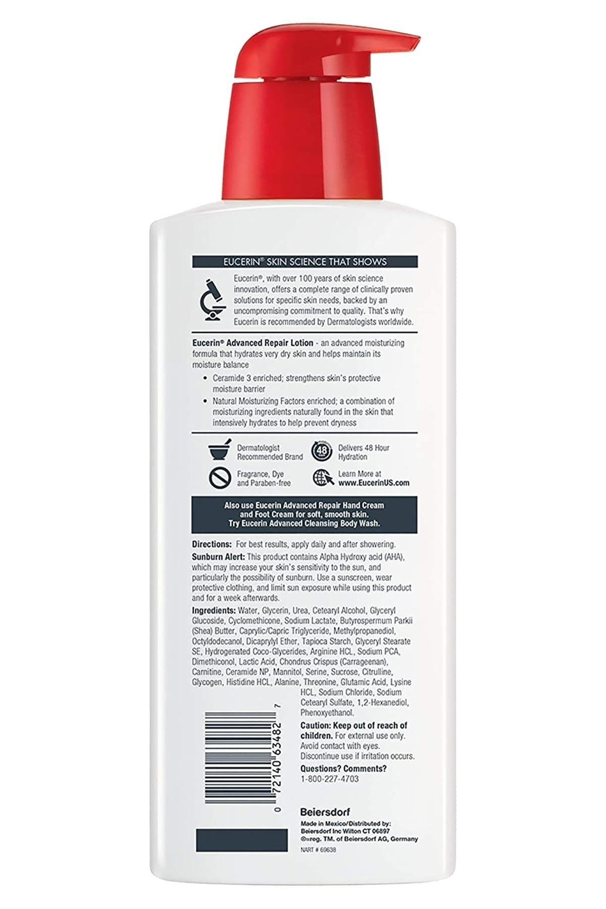 Eucerin Advanced Repair Aşırı Kuru Ciltler İçin Nemlendirici Losyon 500ML