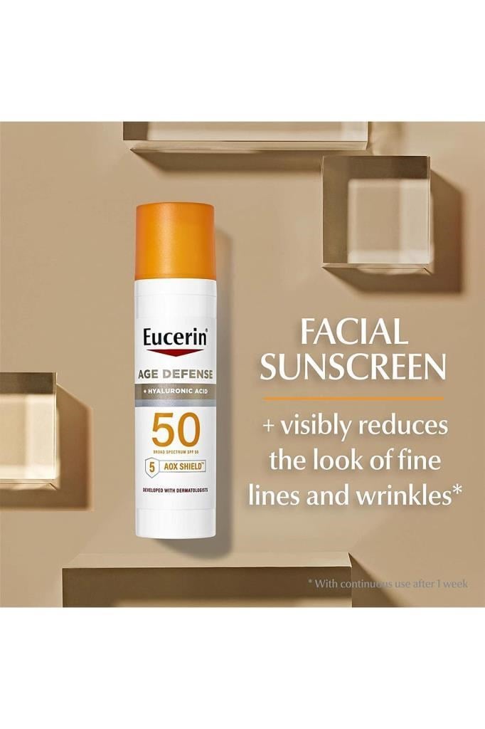 Eucerin Age Defense + Hyaluronic Acid SPF50 Yüz İçin Güneş Koruyucu Losyon 75ML