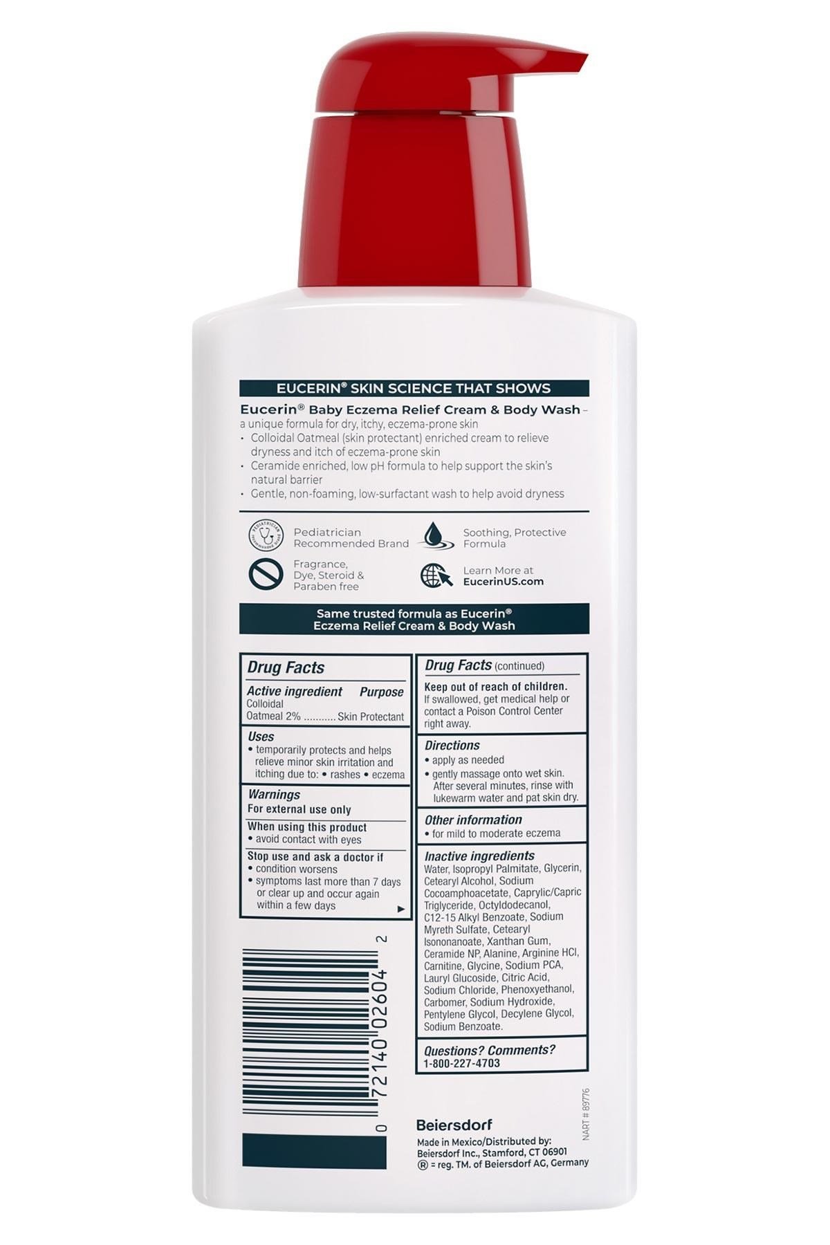 Eucerin Baby Eczema Relief Bebek Vücut Şampuanı 400ML