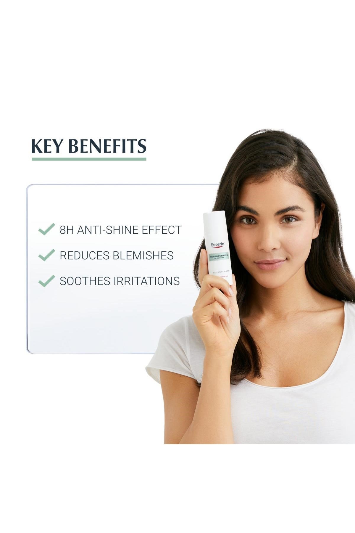 Eucerin DermoPurifyer Yağ Kontrolü Matlaştırıcı Yüz Bakım Sıvısı 50ML