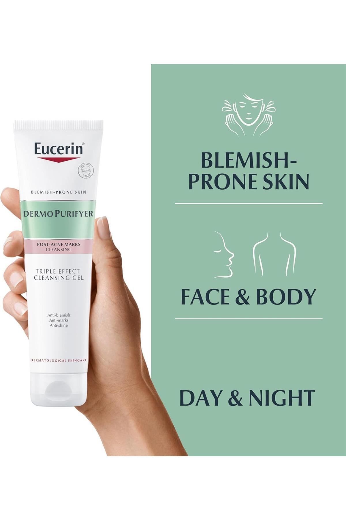 Eucerin DermoPurifyer Yağ Kontrolü Üç Etkili Yüz Temizleme Jeli 150ML