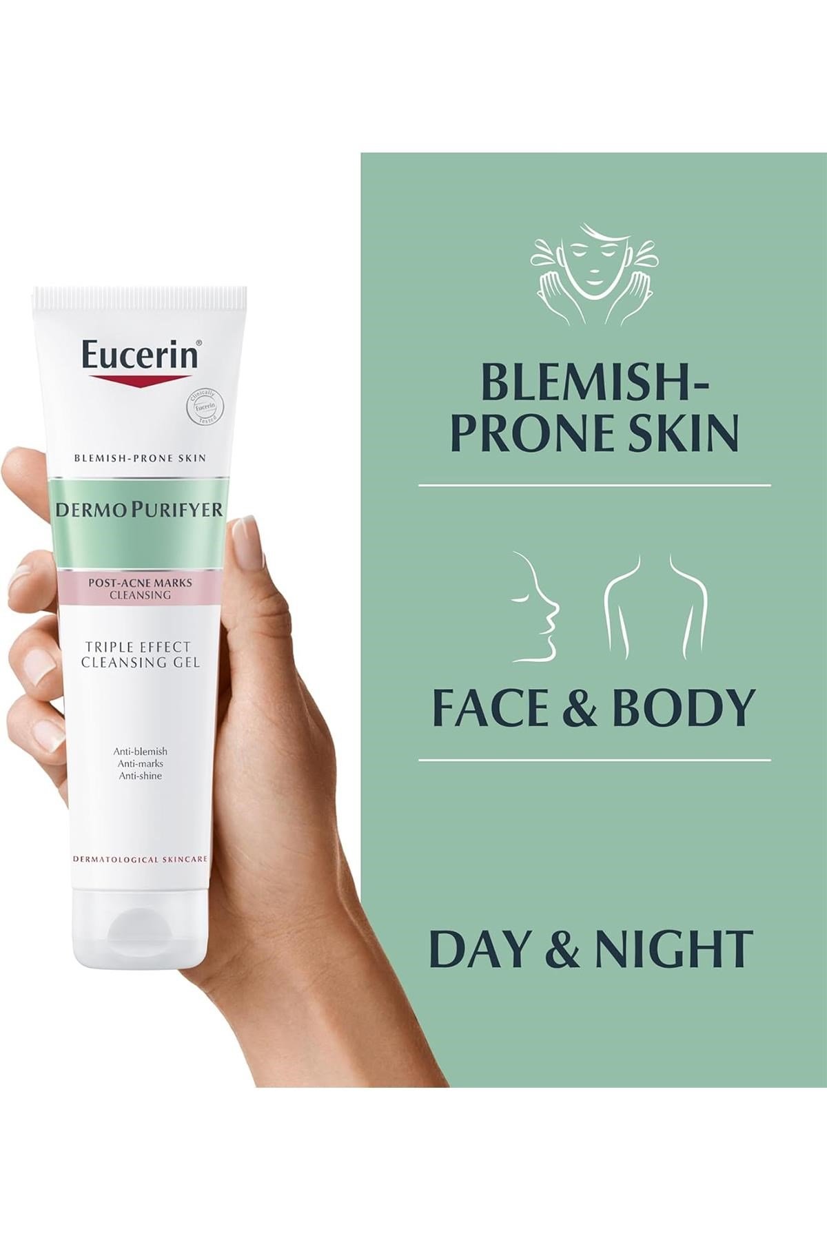 Eucerin DermoPurifyer Yağ Kontrolü Üç Etkili Yüz Temizleme Jeli 150ML