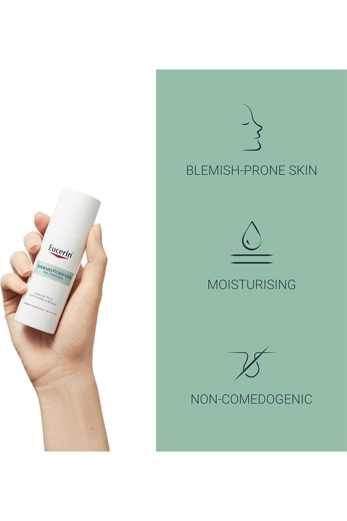 Eucerin DermoPurifyer Yağ Kontrolü Yatıştırıcı Yüz Bakım Kremi 50ML