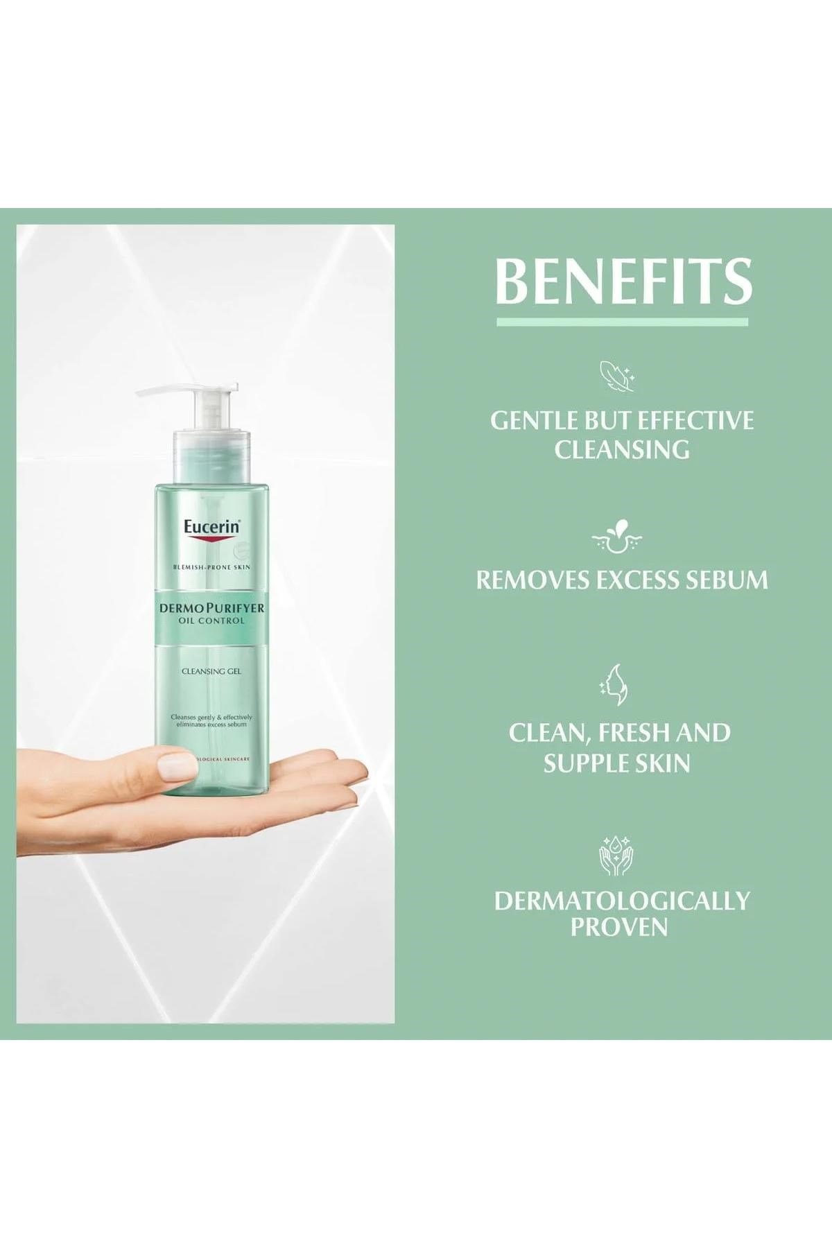 Eucerin DermoPurifyer Yağ Kontrolü Yüz Temizleme Jeli 200ML