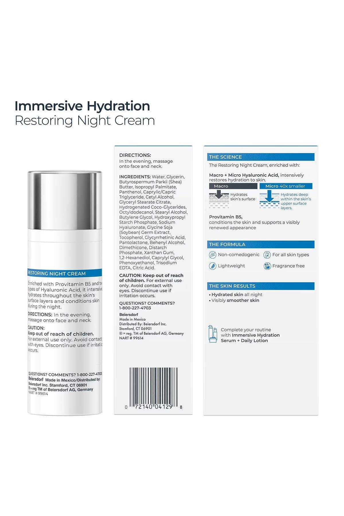 Eucerin Immersive Hydration Nemlendirici Gece Kremi 48GR