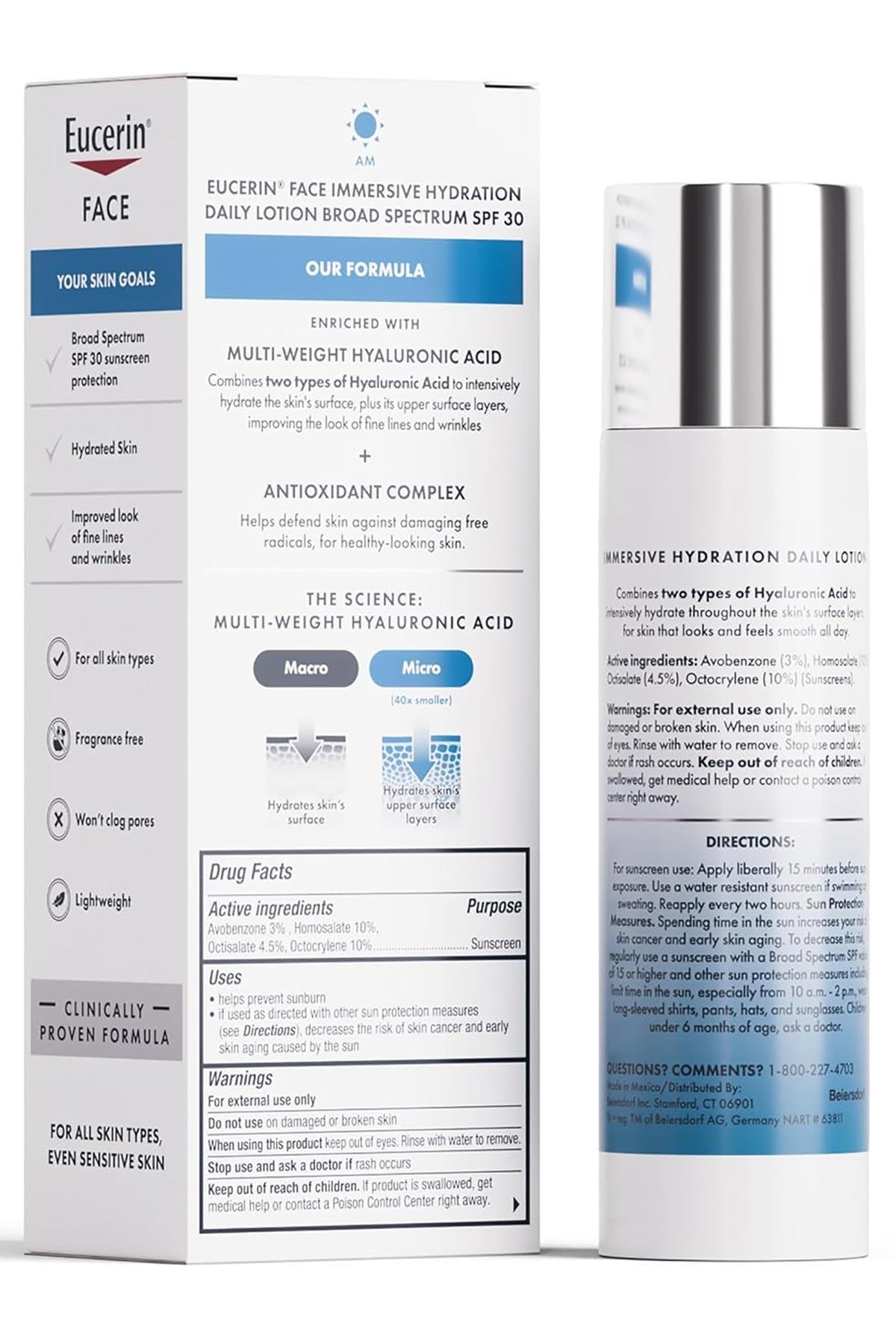Eucerin Immersive Hydration SPF30 Nemlendirici Günlük Yüz Losyonu 75ML