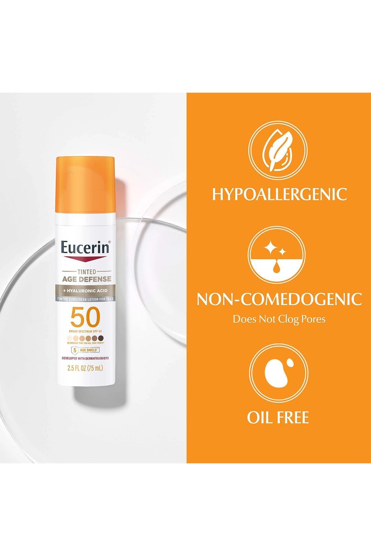 Eucerin Tinted Age Defense SPF50 Yüz Güneş Kremi 75ML