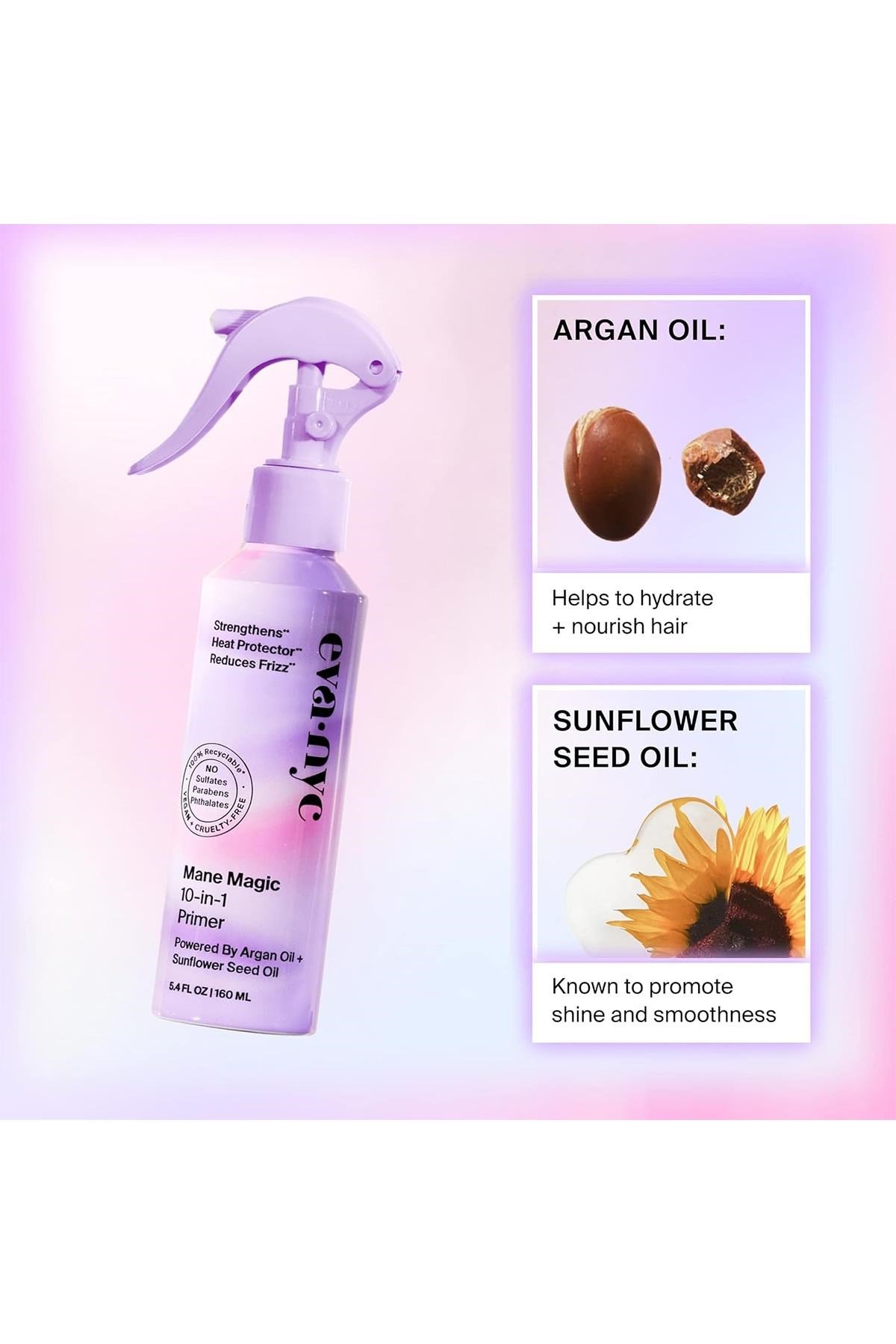 Eva NYC Mane Magic 10-in-1 Primer Çok Amaçlı Saç Bakım Spreyi 160ML