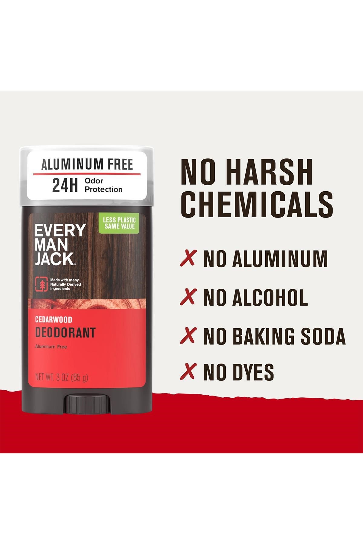 Every Man Jack Cedarwood Alüminyumsuz Stick Deodorant 85GR 
