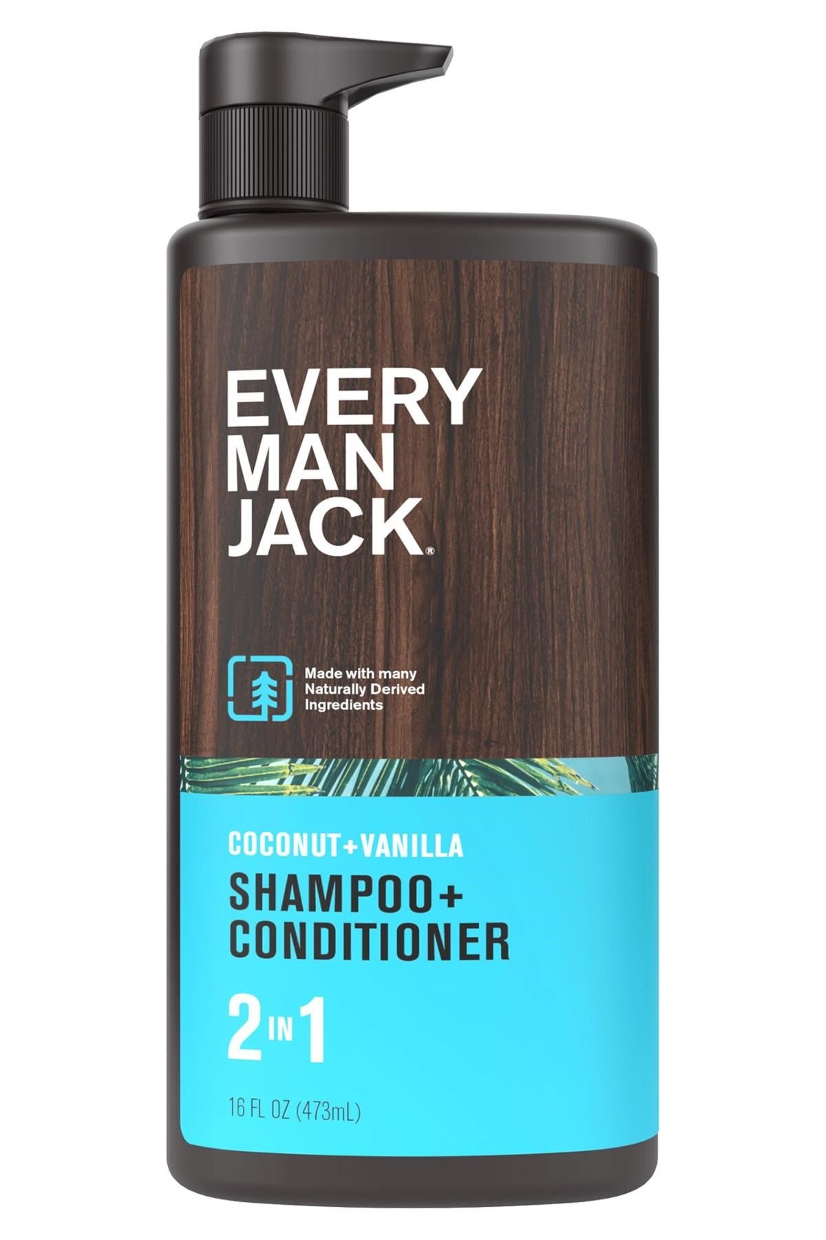 Every Man Jack Coconut + Vanilla 2’si 1 Arada Şampuan ve Saç Kremi 473ML