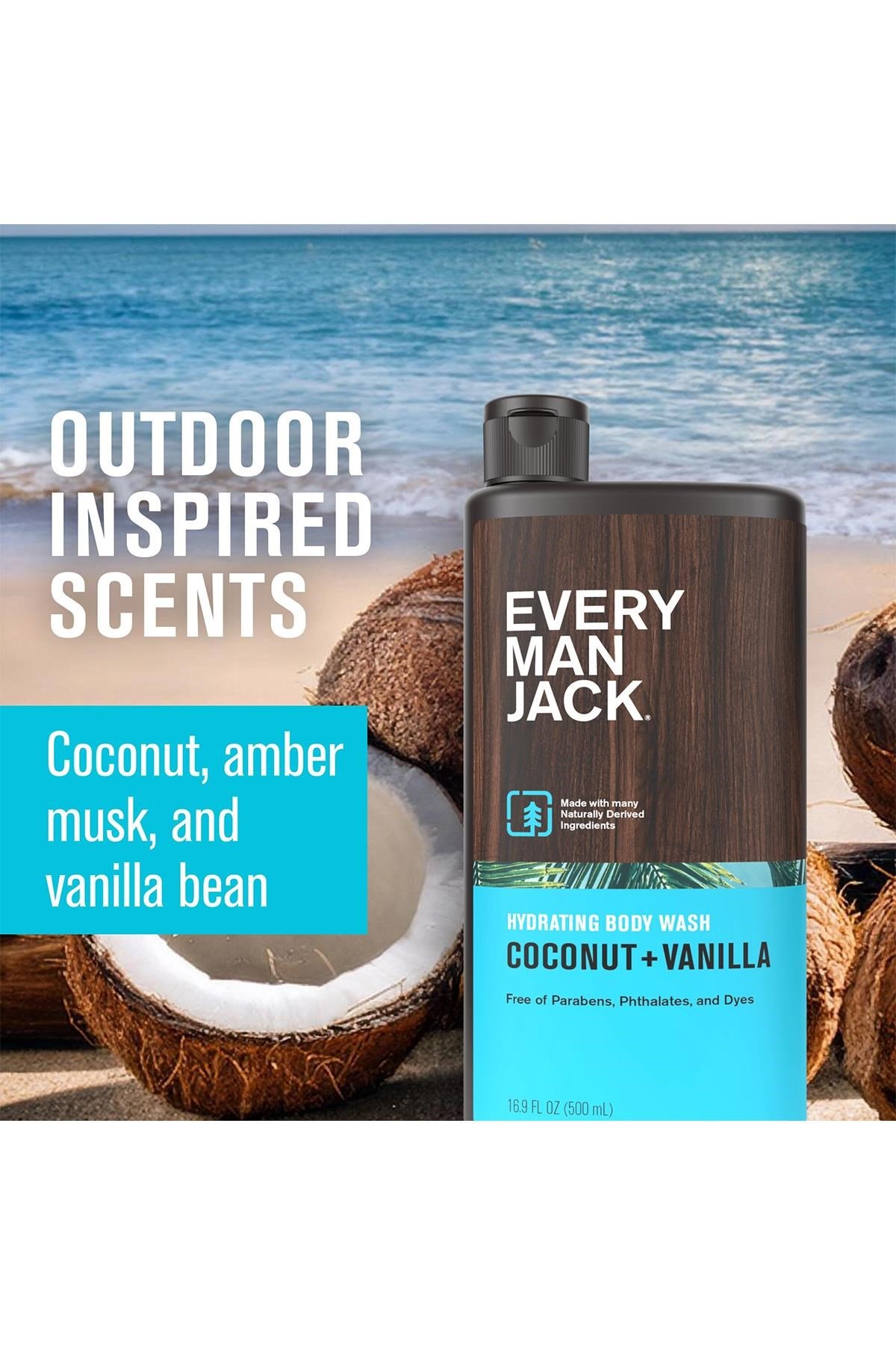Every Man Jack Coconut + Vanilla Nemlendirici Duş Jeli 500ML