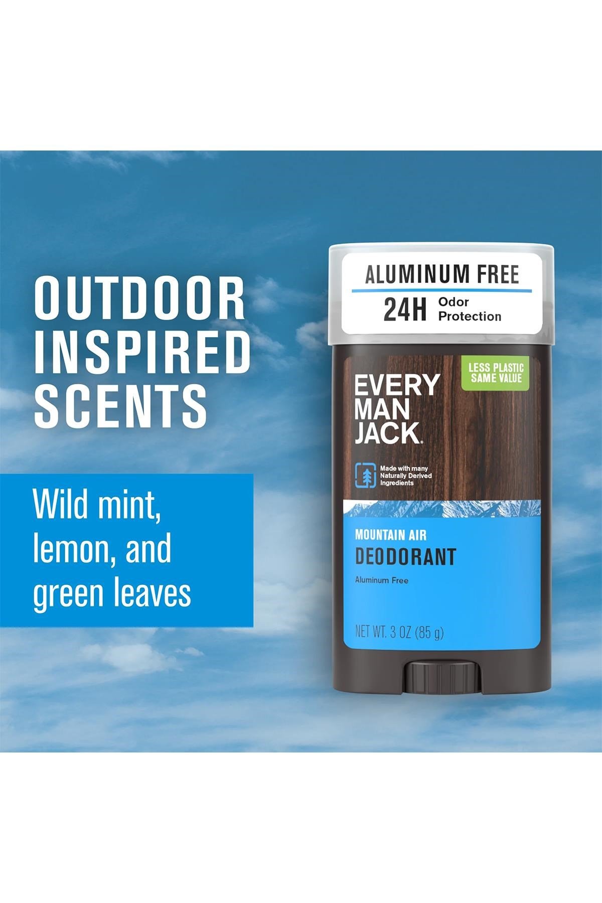 Every Man Jack Mountain Air Alüminyumsuz Stick Deodorant 85GR