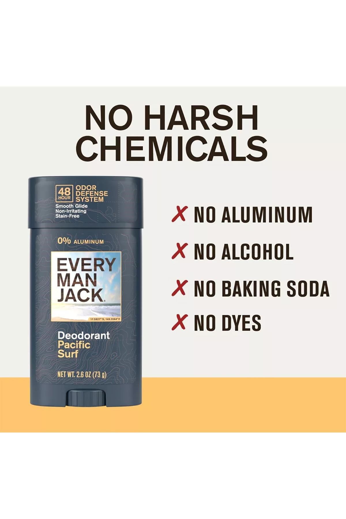 Every Man Jack Pacific Surf Alüminyumsuz Stick Deodorant 73GR