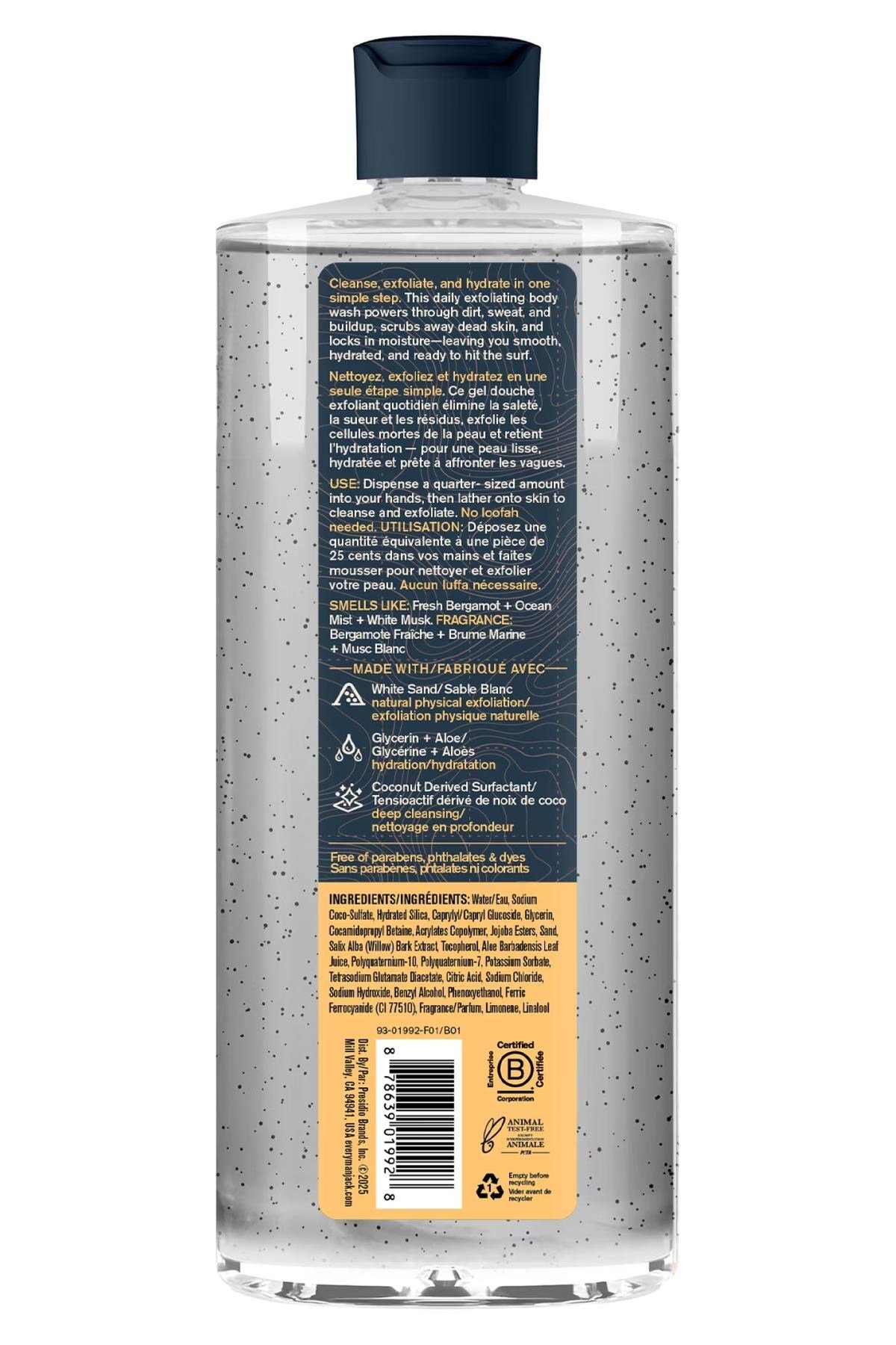 Every Man Jack Pacific Surf Peeling Etkili Duş Jeli 414ML