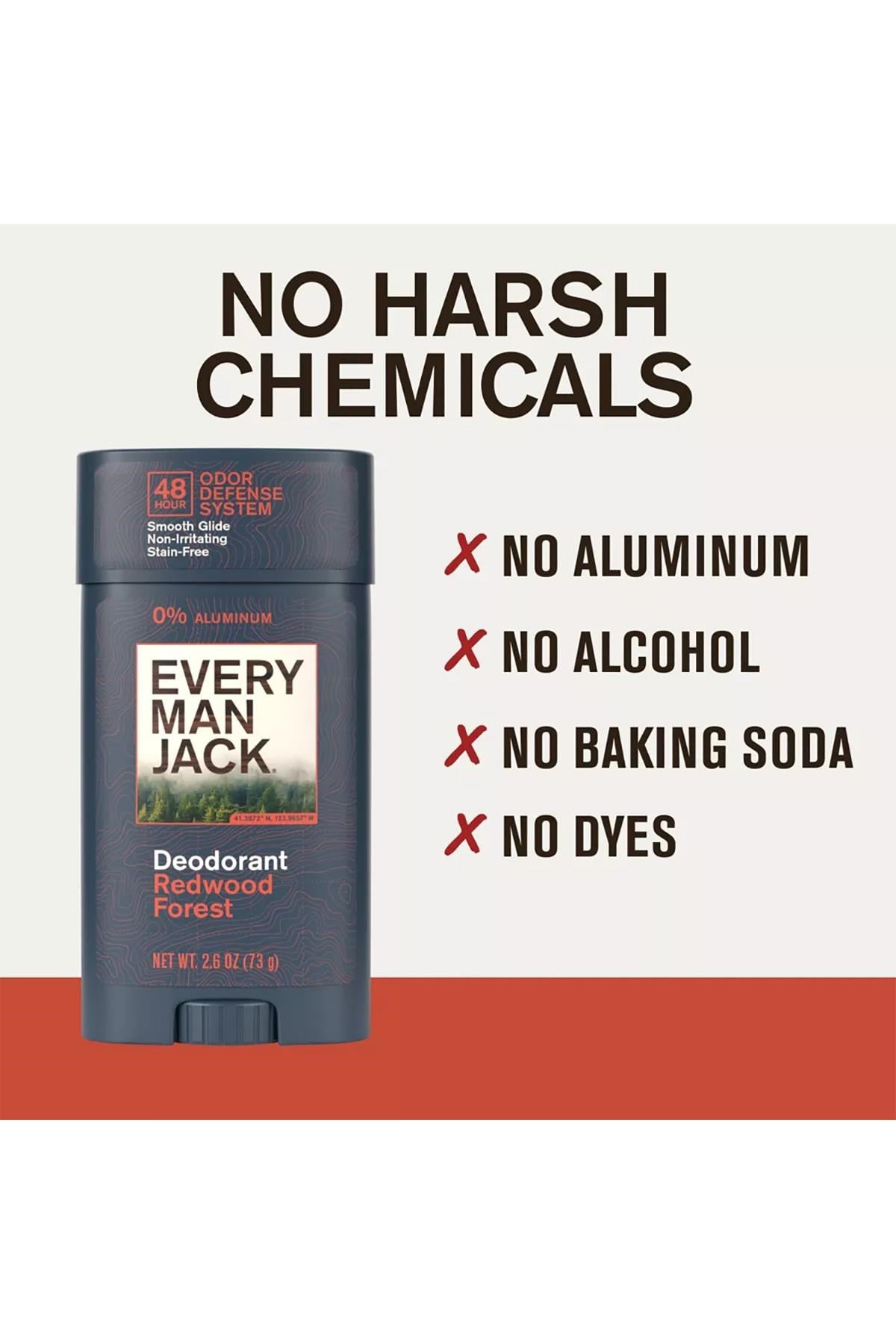 Every Man Jack Redwood Forest Alüminyumsuz Stick Deodorant 73GR