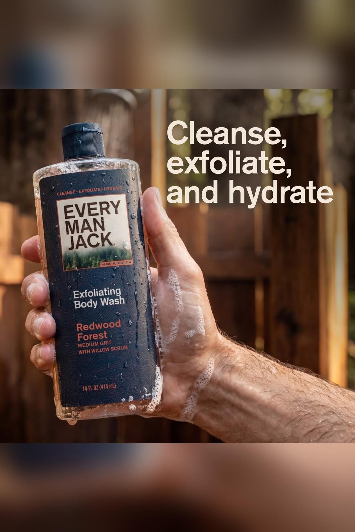 Every Man Jack Redwood Forest Peeling Etkili Duş Jeli 414ML