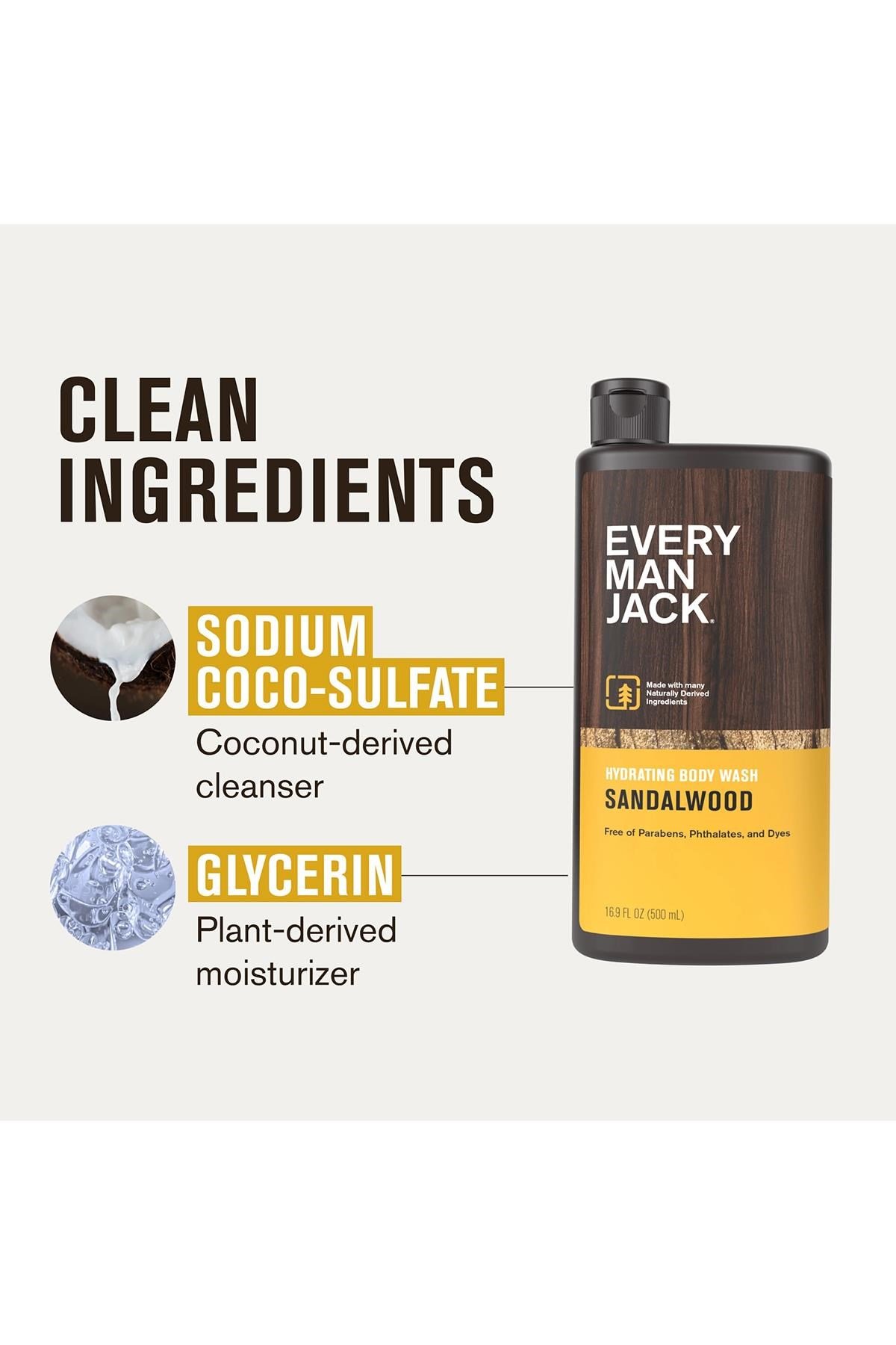 Every Man Jack Sandalwood Nemlendirici Duş Jeli 500ML