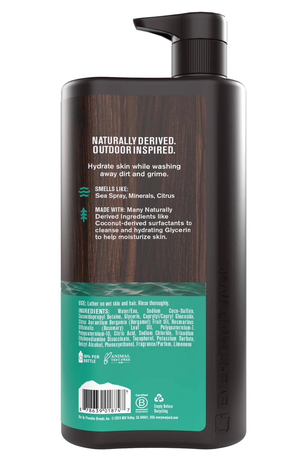 Every Man Jack Sea Salt + Citrus Nemlendirici Duş Jeli 852ML