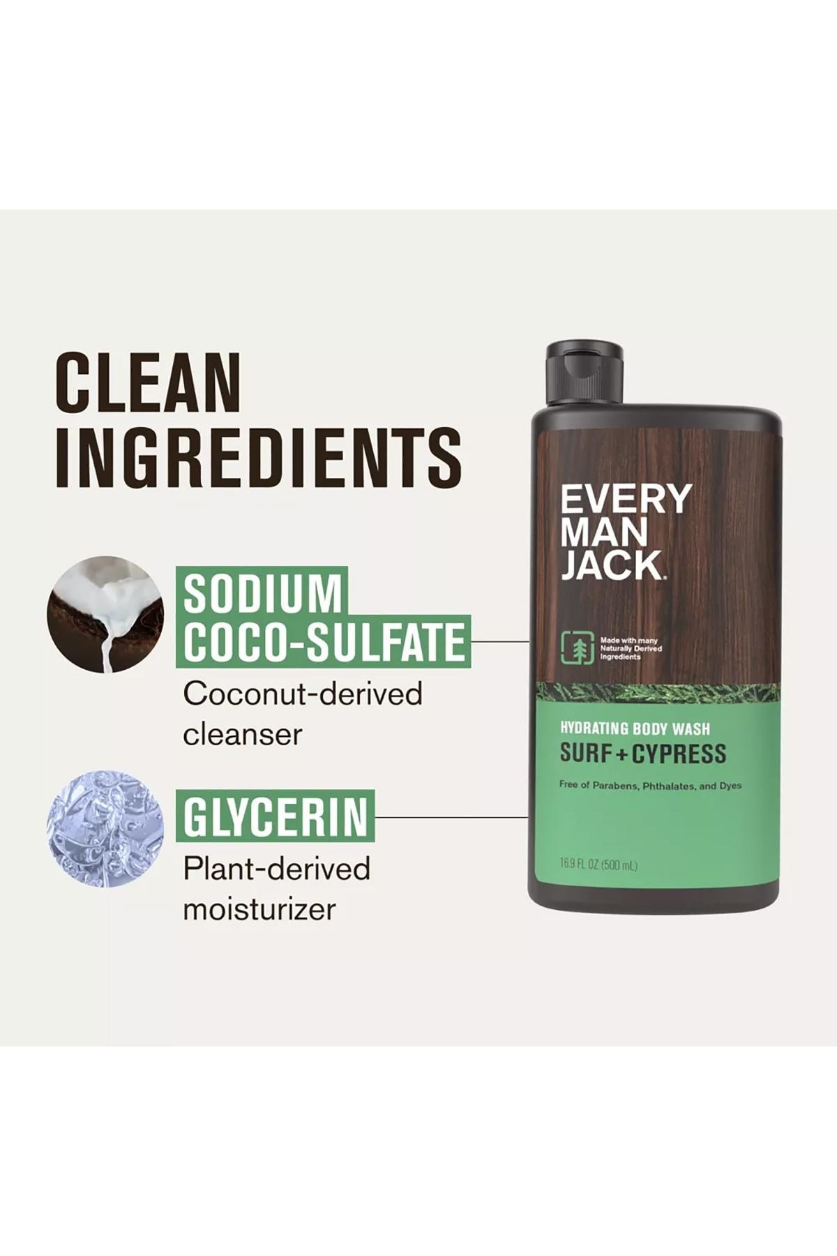 Every Man Jack Surf + Cypress Nemlendirici Duş Jeli 500ML