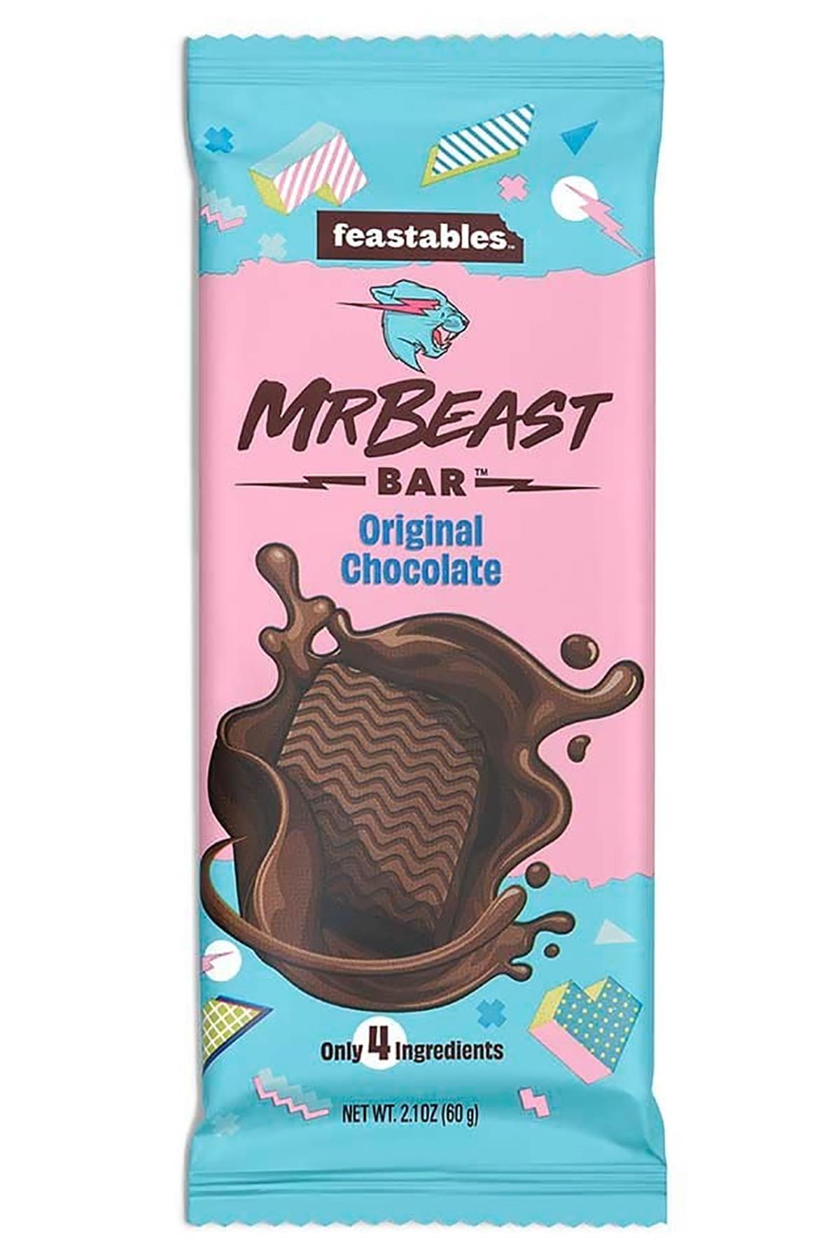 Feastables Mr Beast Original Chocolate Çikolata Atıştırmalık Bar 60GR