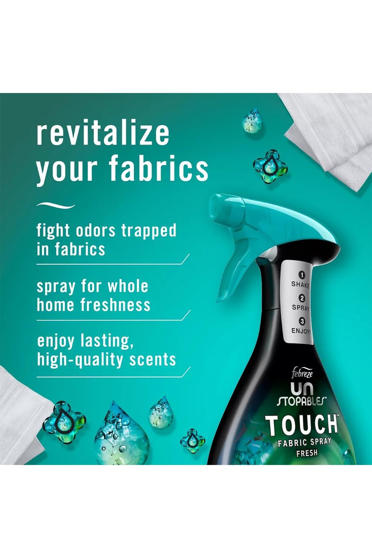 Febreze Unstopables Touch Fresh Koku Giderici Kumaş Spreyi 800ML