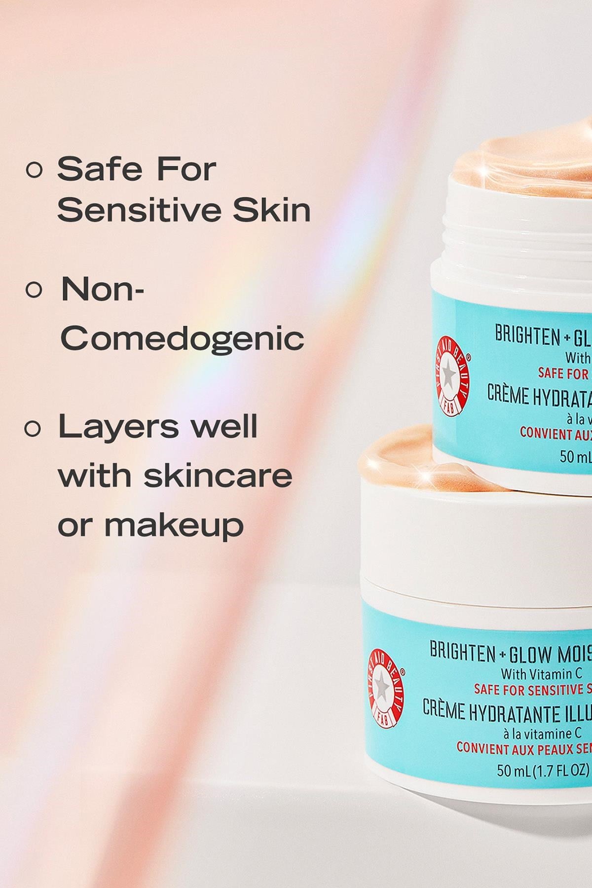 First Aid Beauty Brighten + Glow Işıltı Veren Nemlendirici Krem 50ML