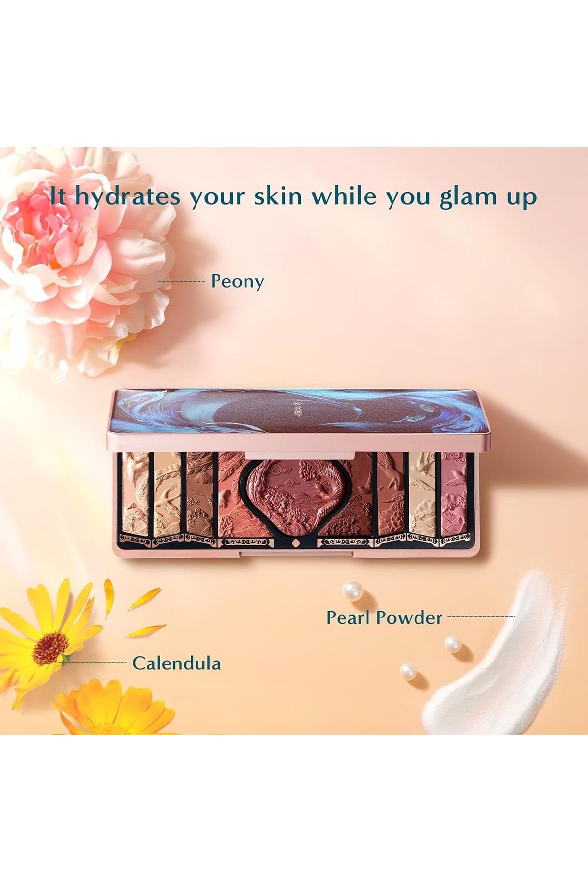 Florasis Floral Phoenix Makyaj Paleti 04 Burgundy Sunset