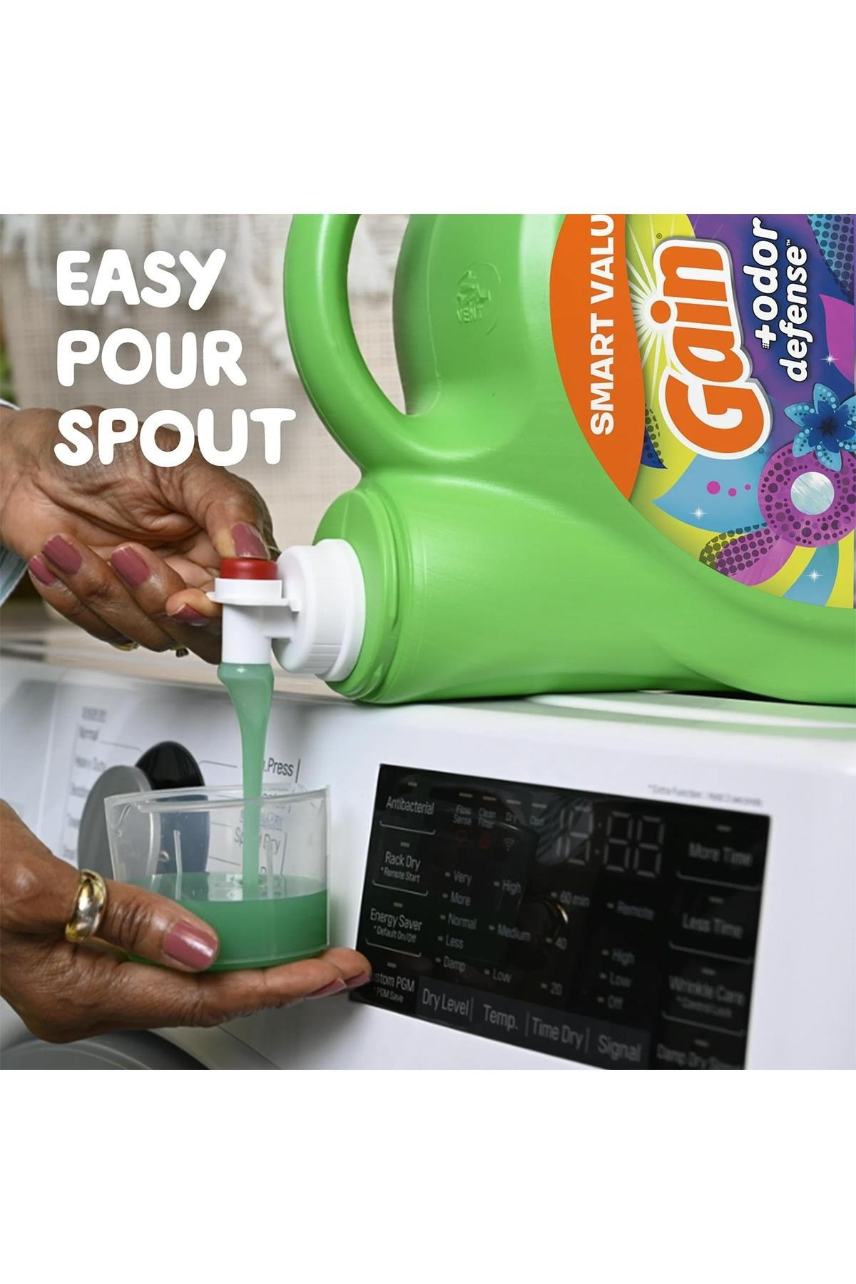 Gain +Odor Defense Sıvı Çamaşır Deterjanı 107 Yıkama 4.55LT
