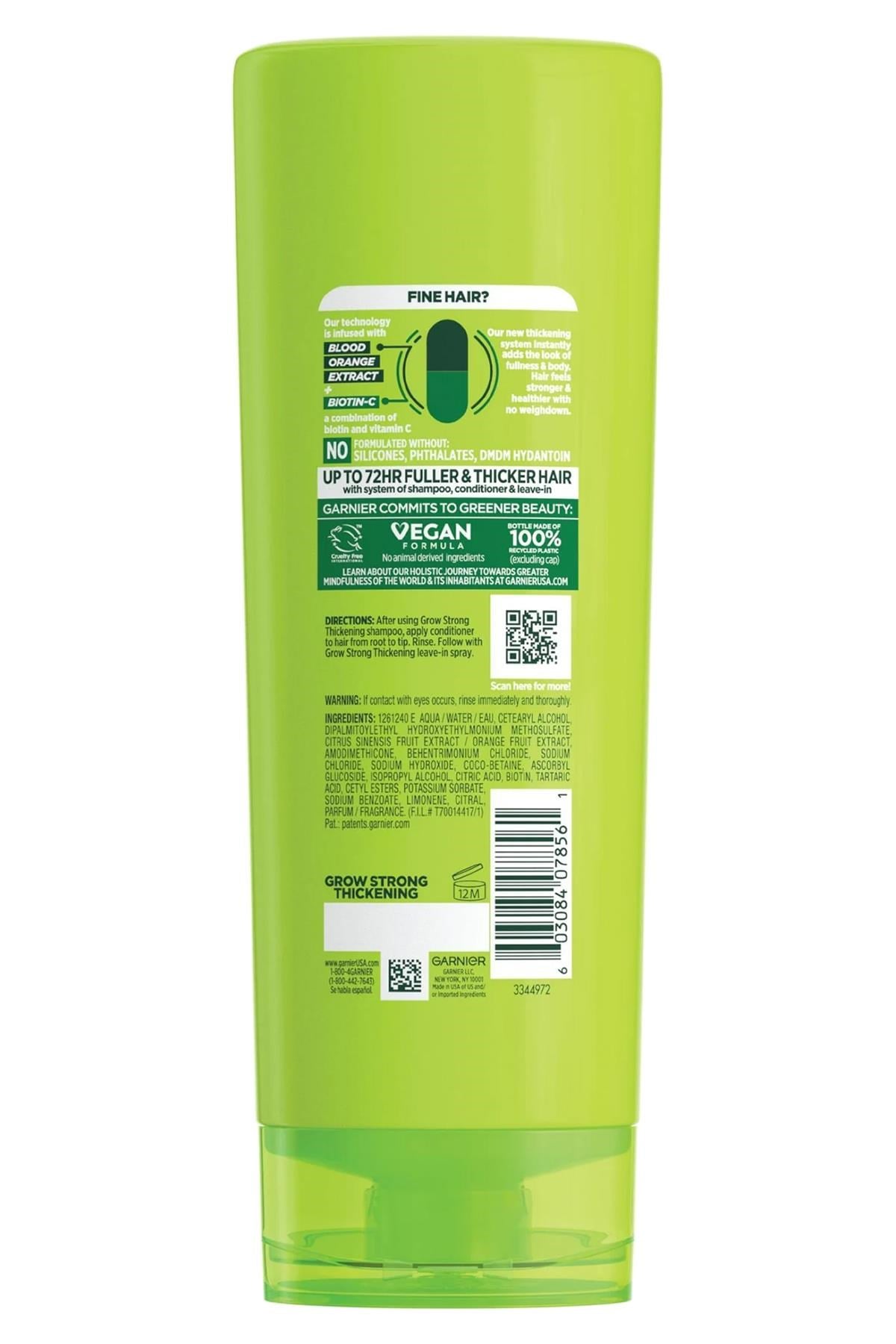 Garnier Fructis Grow Strong + Biotin-C Dolgunlaştırıcı Saç Kremi 334ML