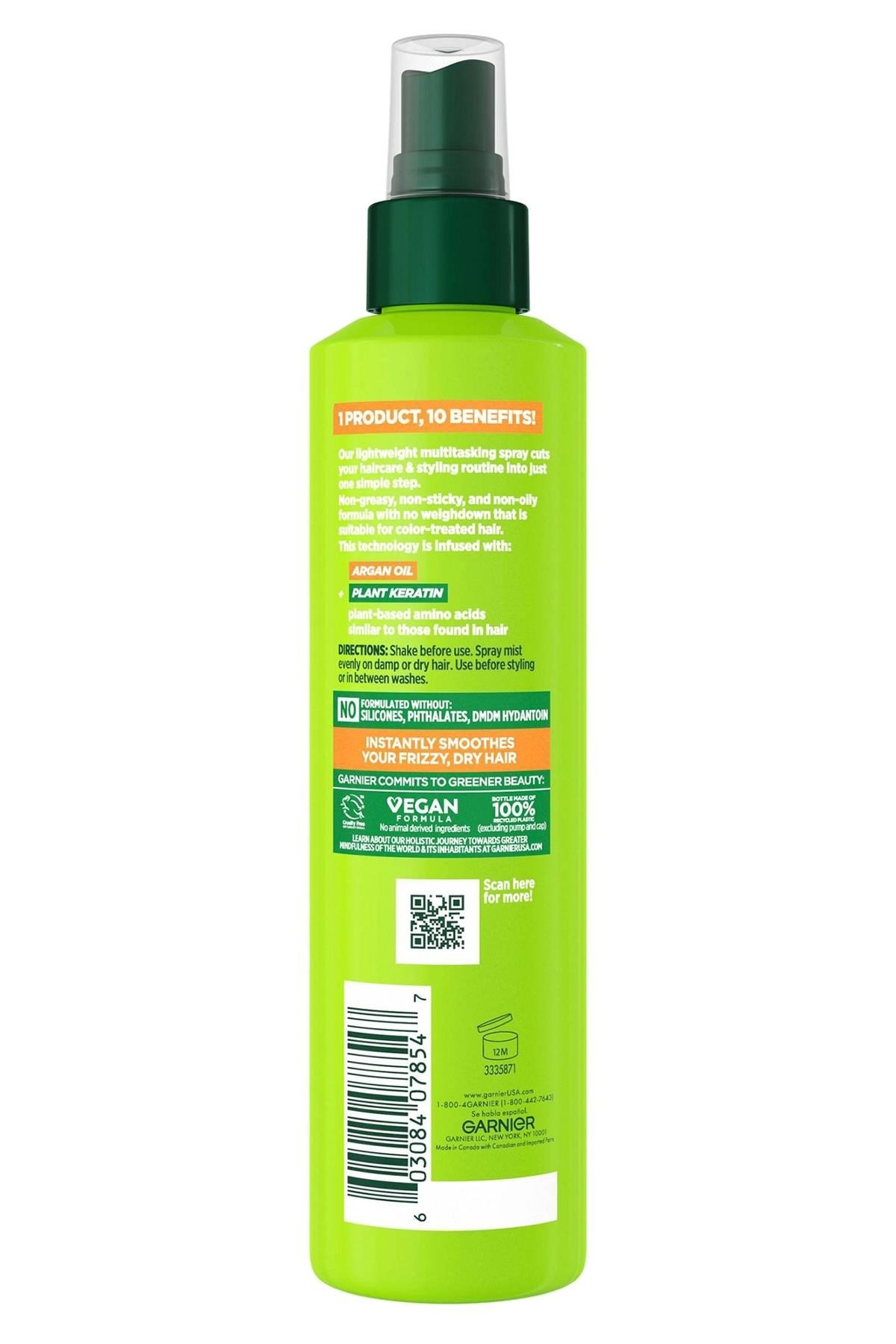 Garnier Fructis Sleek & Shine 10 Etki 1 Arada Durulanmayan Saç Spreyi 239ML