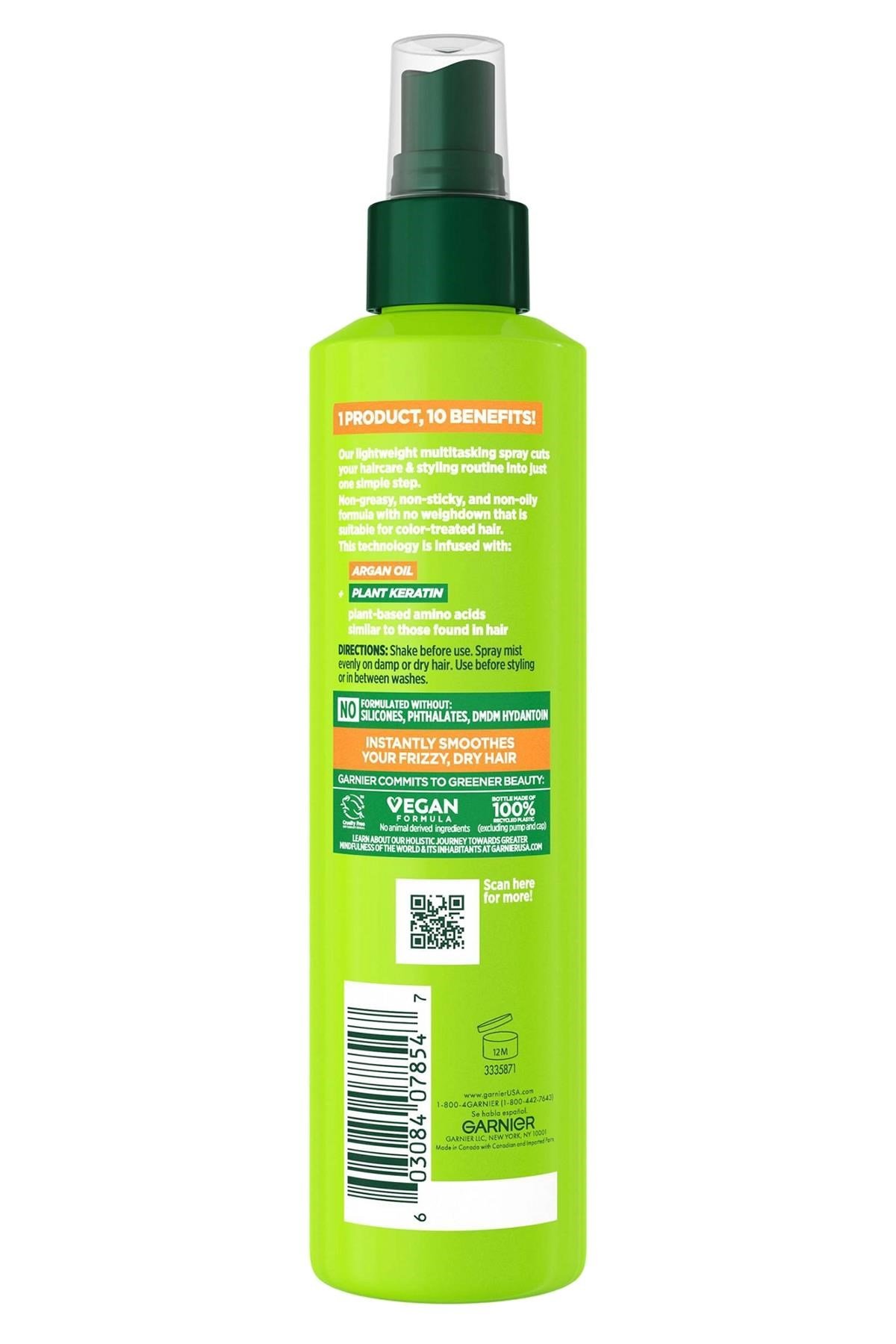 Garnier Fructis Sleek & Shine 10 Etki 1 Arada Durulanmayan Saç Spreyi 239ML