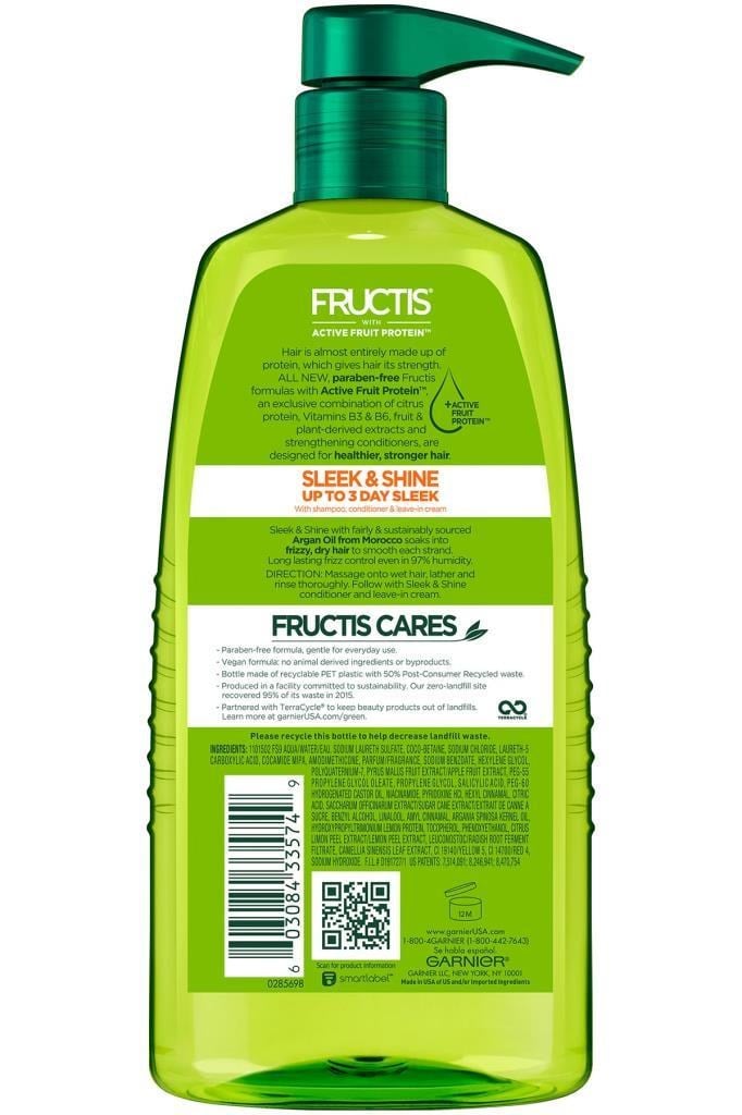 Garnier Fructis Sleek Shine Argan Yağlı Elektriklenme Karşıtı Şampuan 1LT