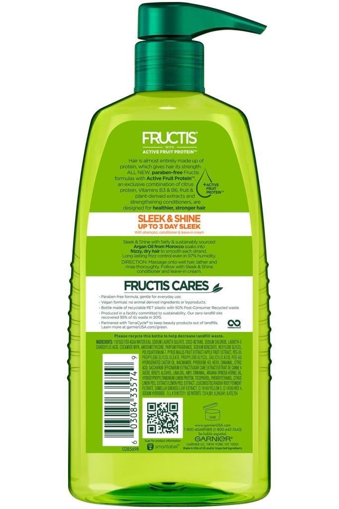 Garnier Fructis Sleek Shine Argan Yağlı Elektriklenme Karşıtı Şampuan 1LT