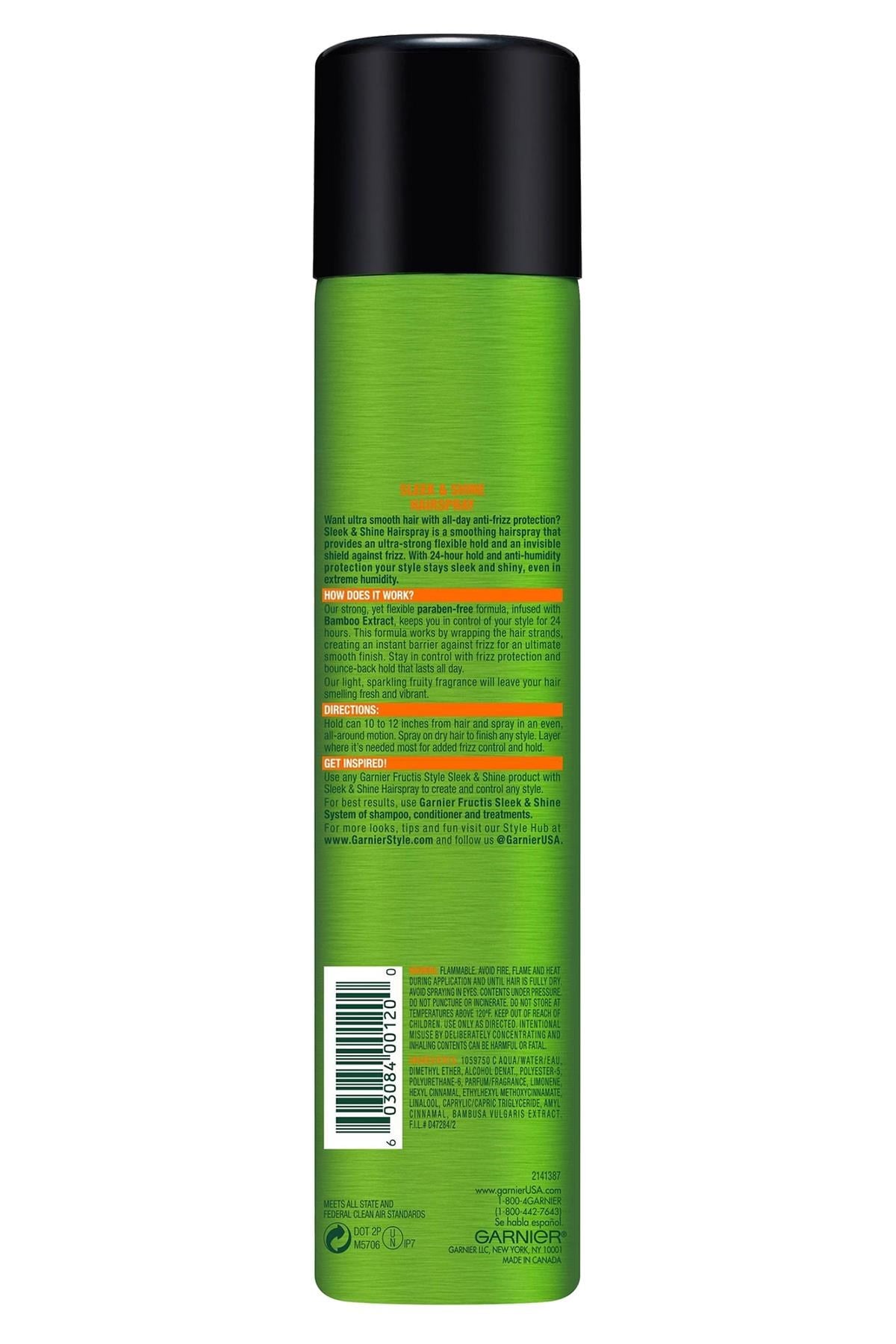 Garnier Fructis Sleek & Shine No:4 Elektriklenme Karşıtı Şekillendirici Saç Spreyi 234GR