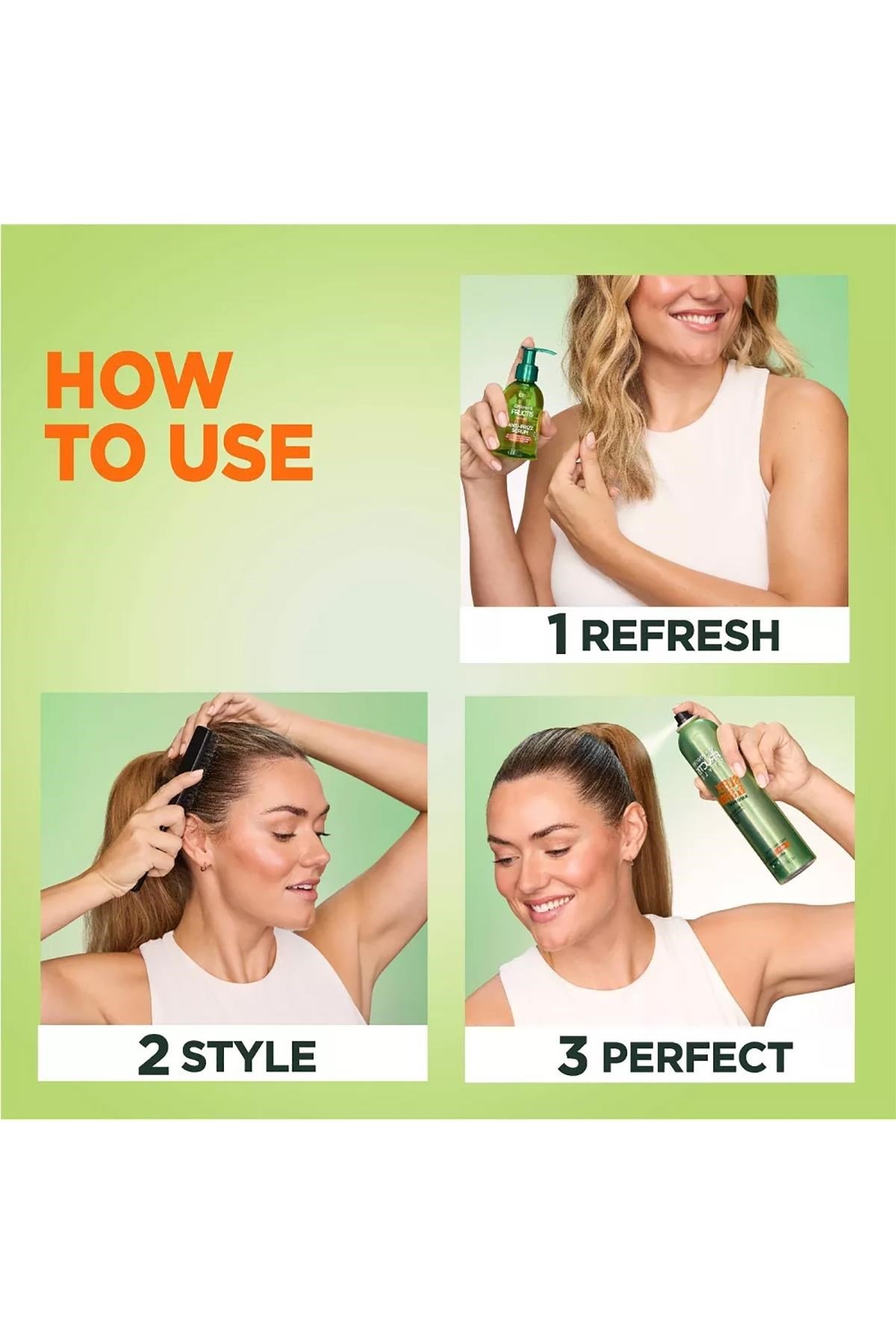 Garnier Fructis Sleek & Shine No:4 Elektriklenme Karşıtı Şekillendirici Saç Spreyi 234GR