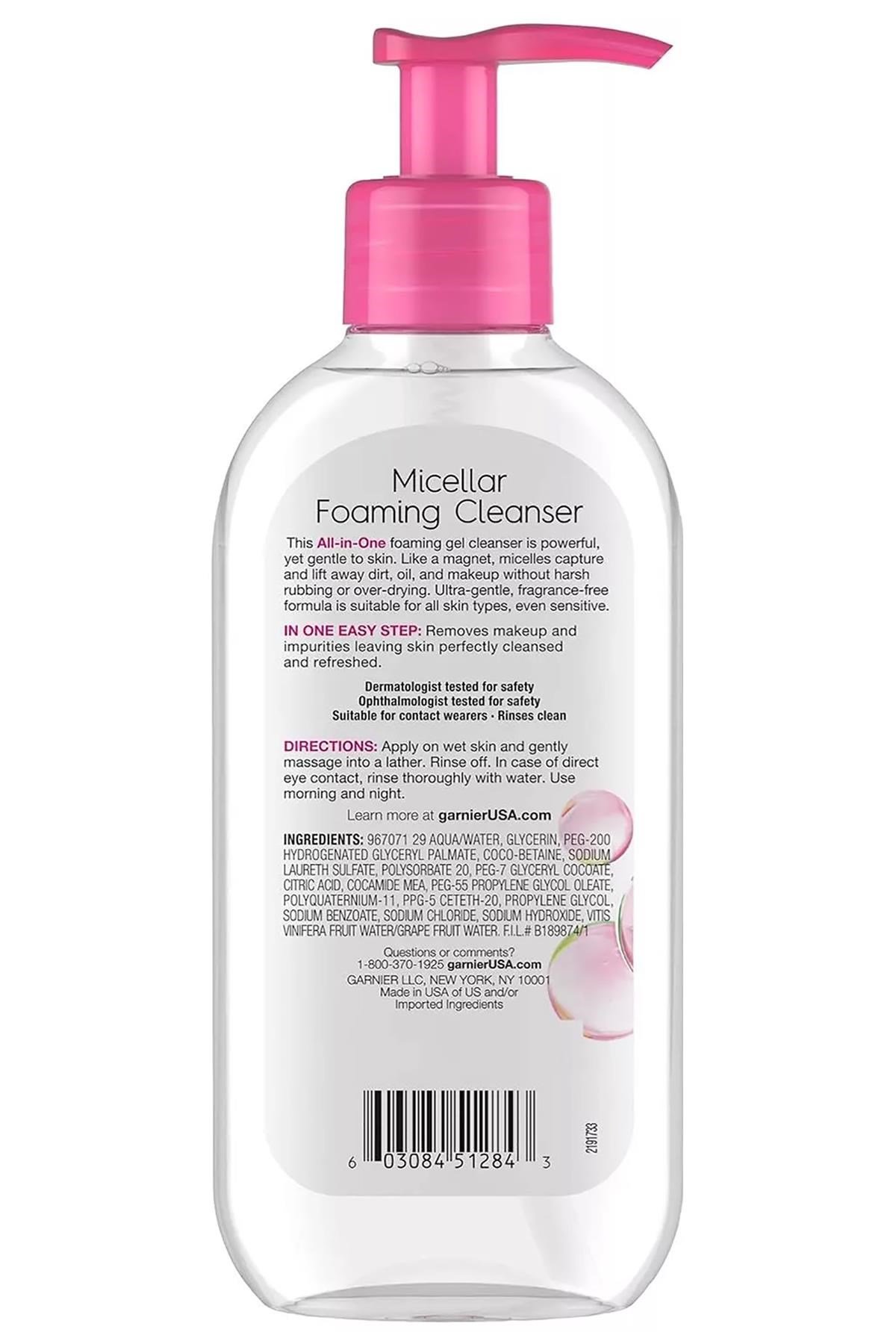 Garnier Micellar Köpüren Yüz Temizleme Jeli 200ML