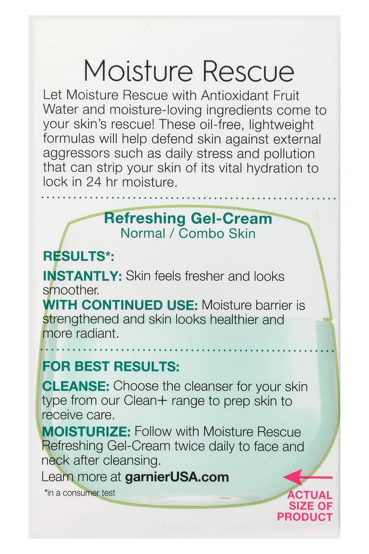 Garnier Skin Active Moisture Rescue Nemlendirici Yüz Kremi Normal/Karma Ciltler 50GR