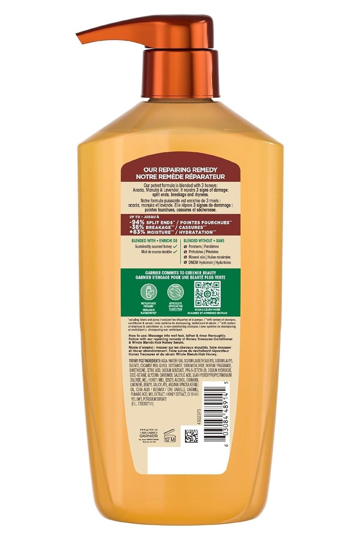 Garnier Whole Blends Bal Özlü Onarıcı Şampuan 1180ML