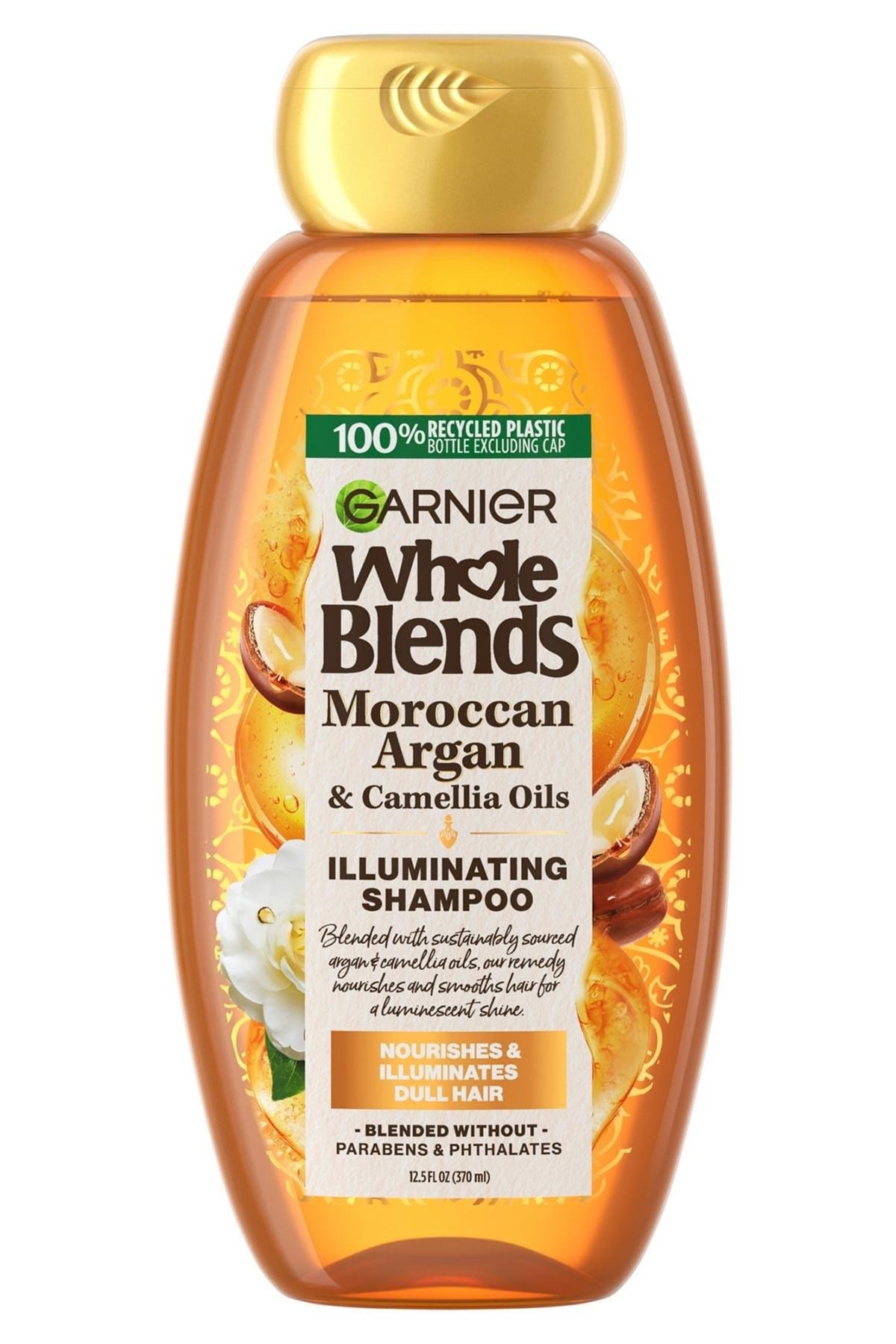 Garnier Whole Blends Fas Argan ve Kamelya Yağı Özlü Parlaklık Şampuanı 370ML