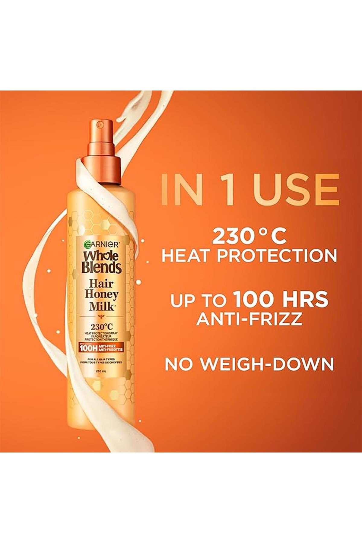 Garnier Whole Blends Hair Honey Milk Isı Koruyucu Saç Spreyi 250ML