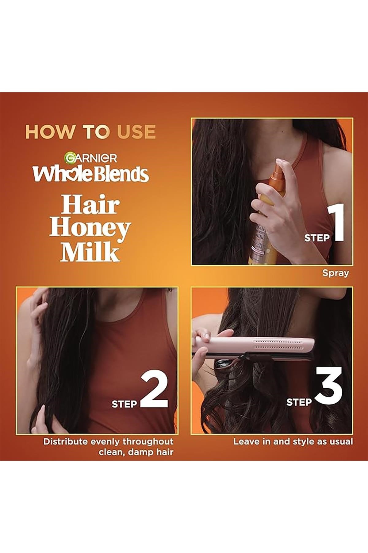 Garnier Whole Blends Hair Honey Milk Isı Koruyucu Saç Spreyi 250ML