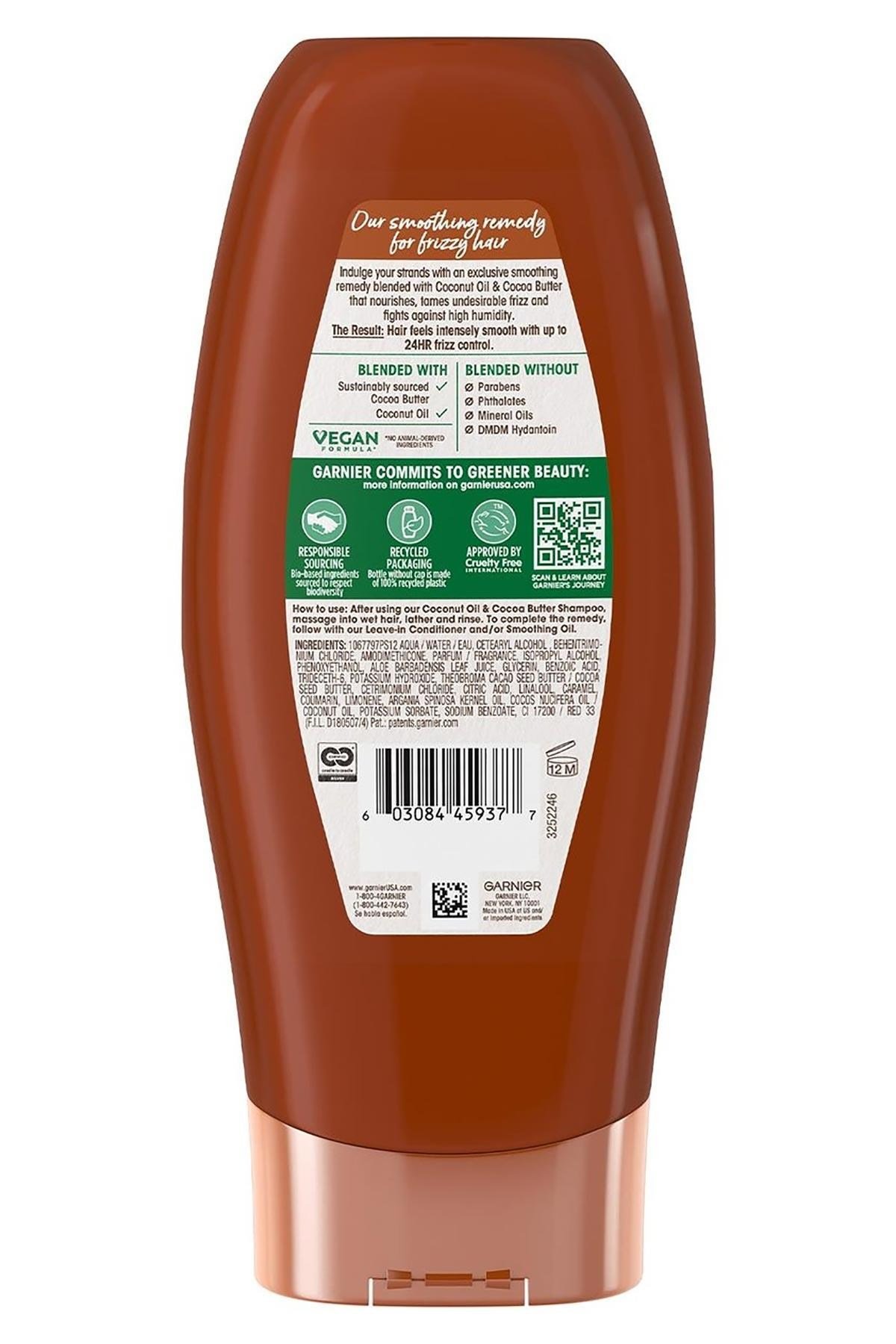 Garnier Whole Blends Hindistan Cevizi ve Kakao Yağı Özlü Pürüzsüzleştirici Saç Kremi 650ML