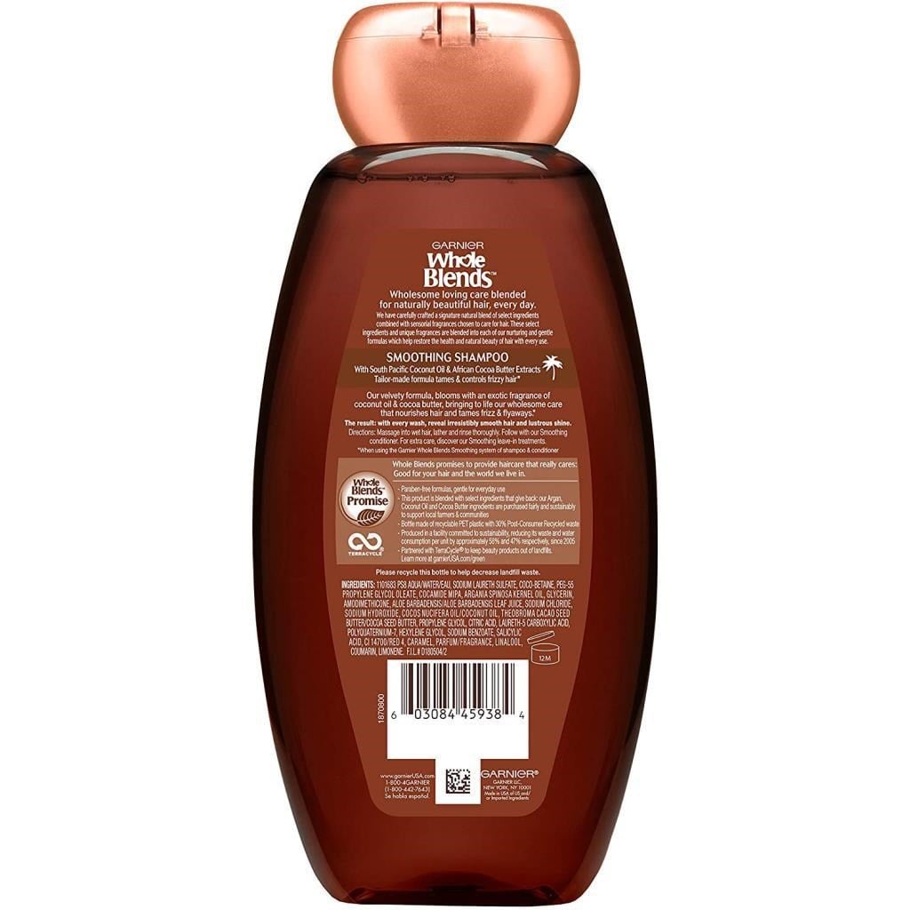 Garnier Whole Blends Hindistan Cevizi ve Kakao Yağı Özlü Pürüzsüzleştirici Şampuan 370ML