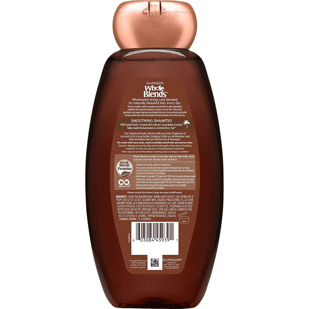 Garnier Whole Blends Hindistan Cevizi ve Kakao Yağı Özlü Pürüzsüzleştirici Şampuan 650ML