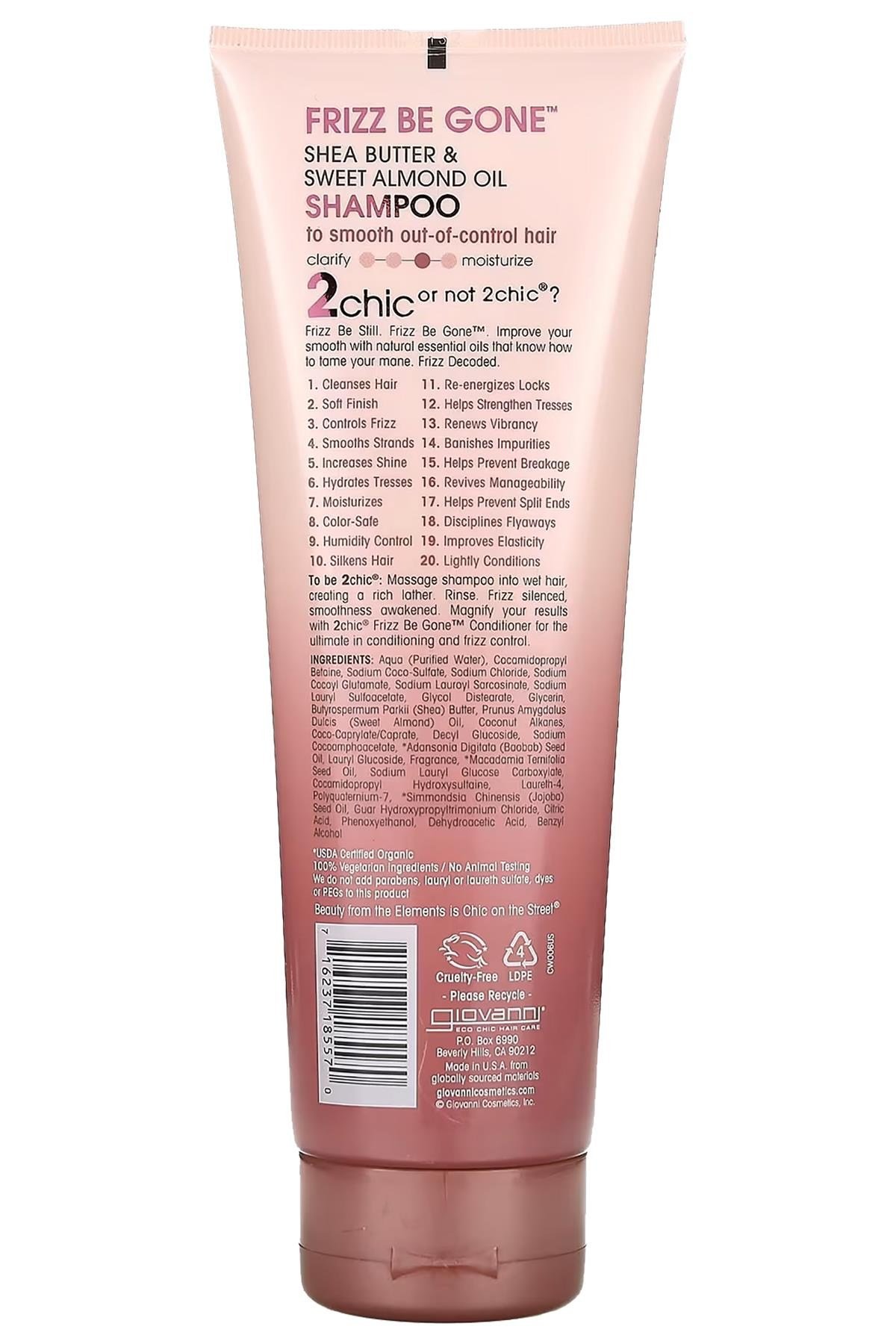 Giovanni 2chic Frizz Be Gone Kabarma Karşıtı Şampuan 250ML